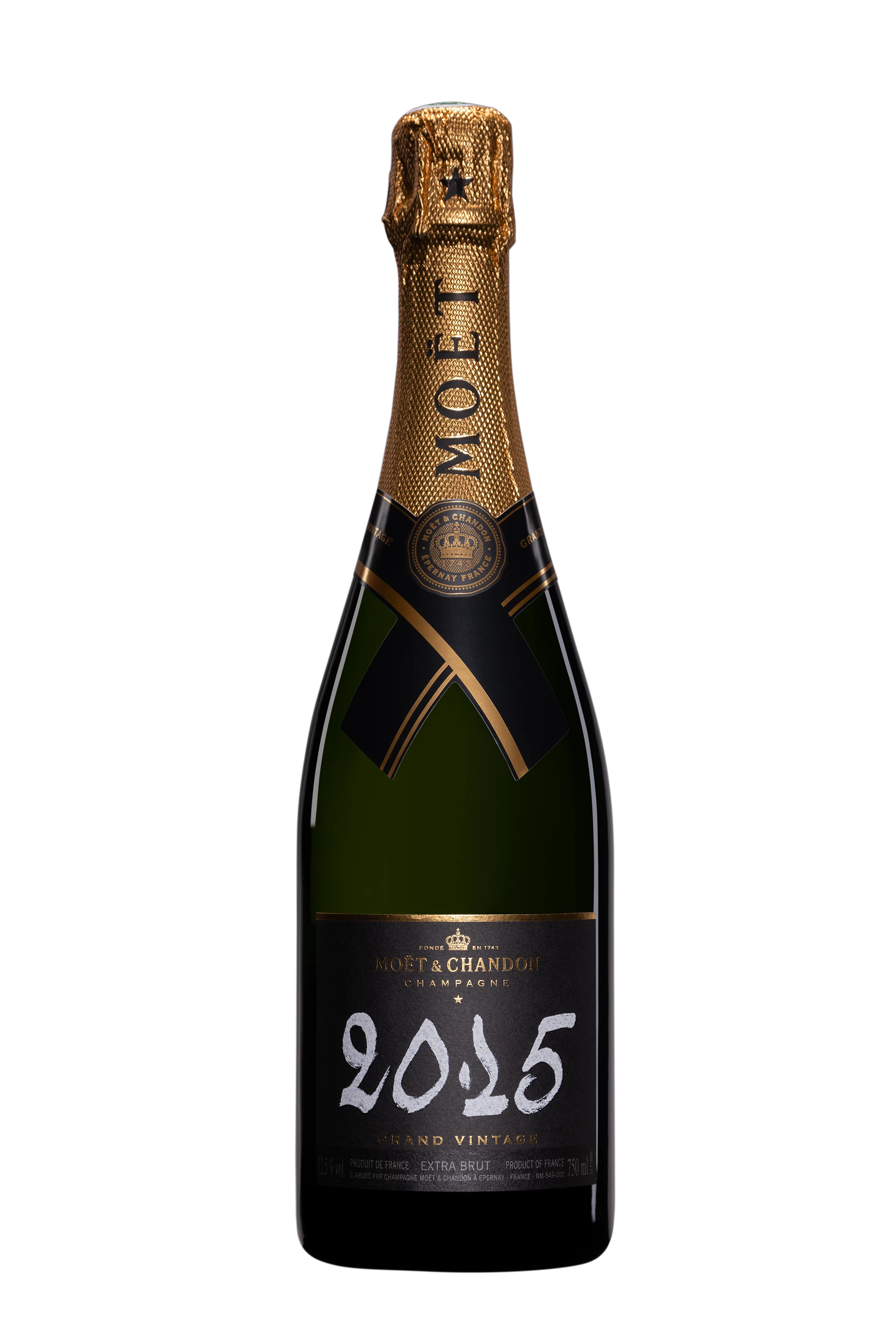 Maison Moët & Chandon - Champagne Brut "Grand Vintage" Blanc 2015 12.5°, 75cl