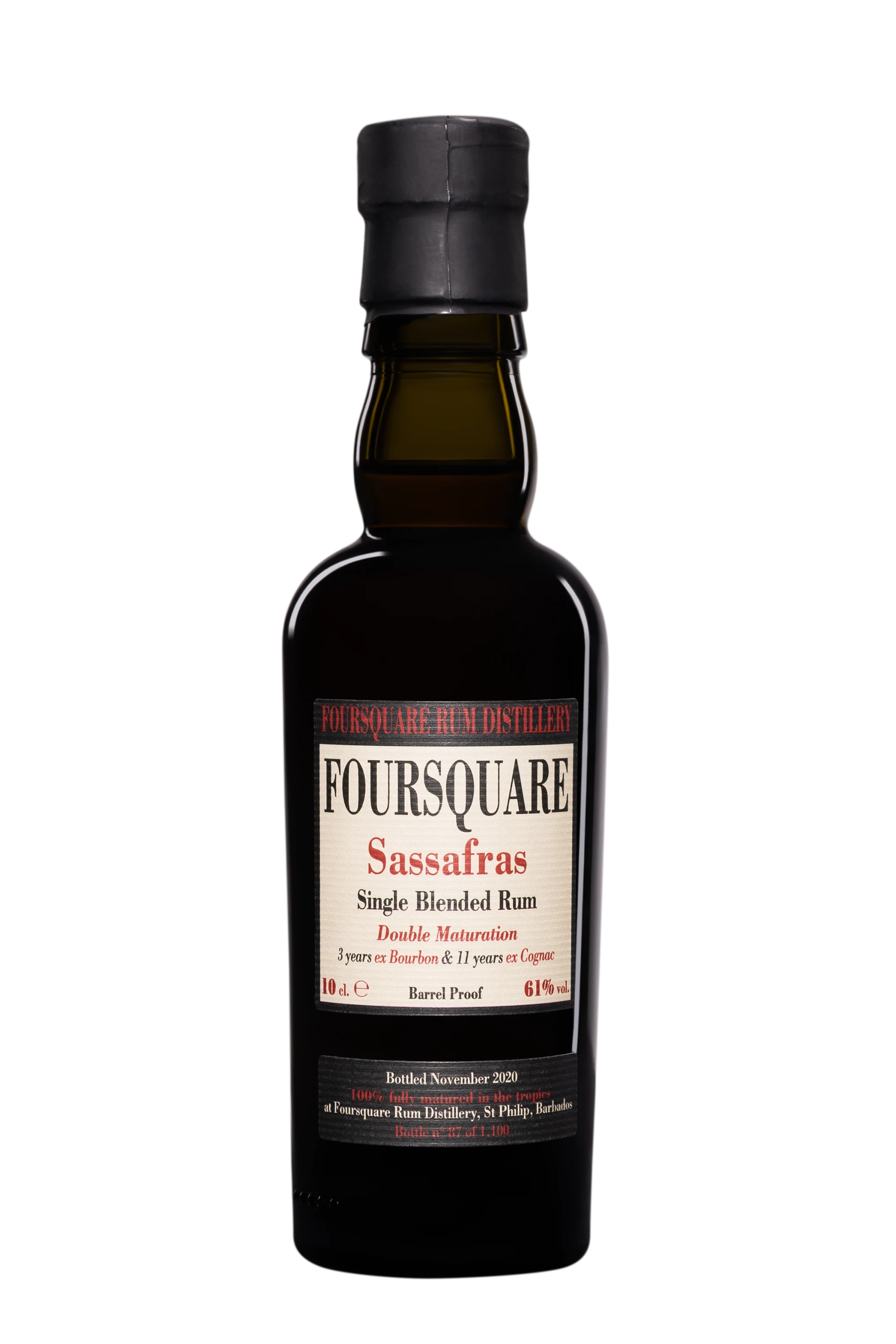 Vélier  - Molasses Barbados Rhum "14 Ans Foursquare - Sassafras" Brun 61° Giftbox, 10cl