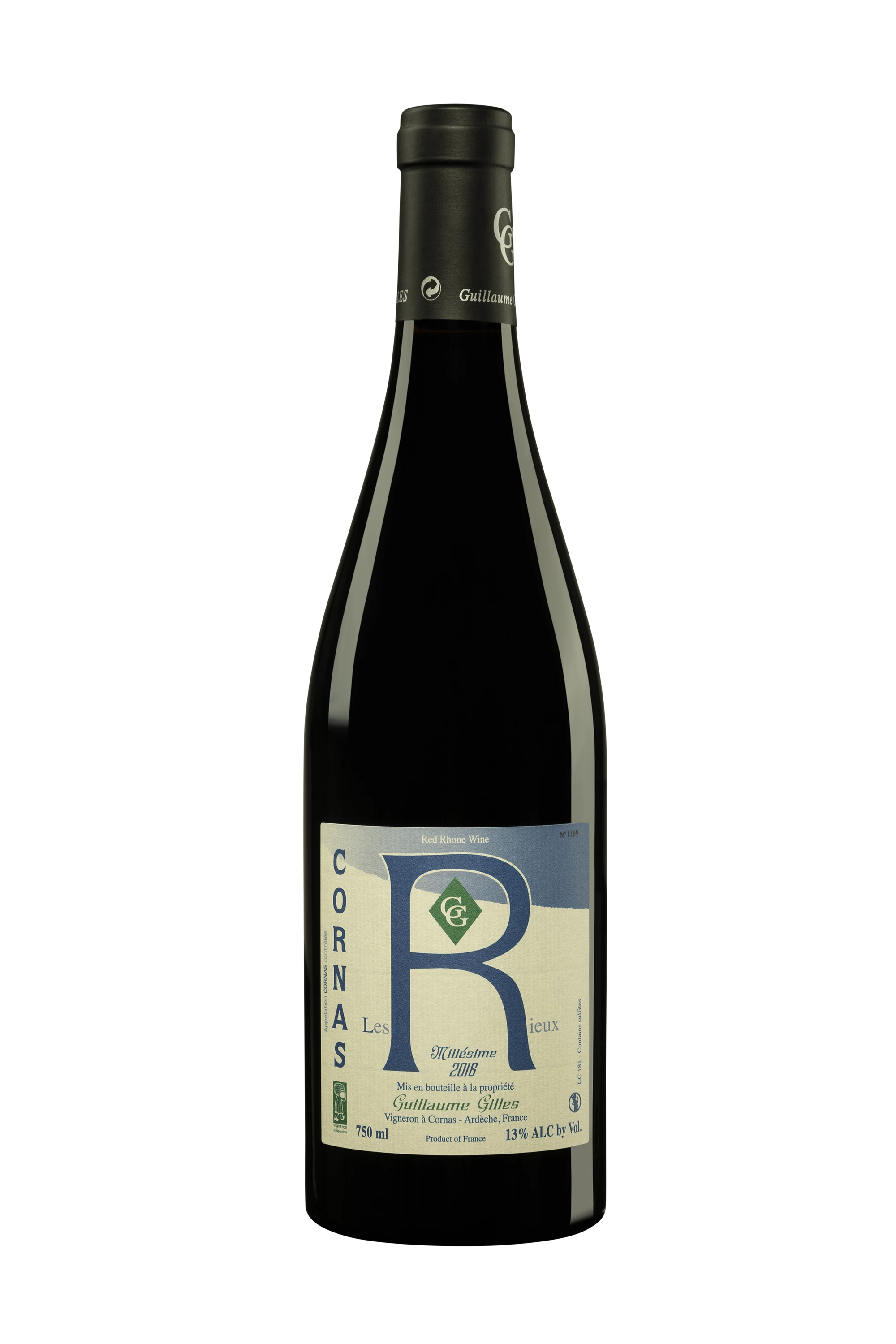 Domaine Guillaume Gilles - Cornas "Les Rieux" Rouge 2018, 75cl