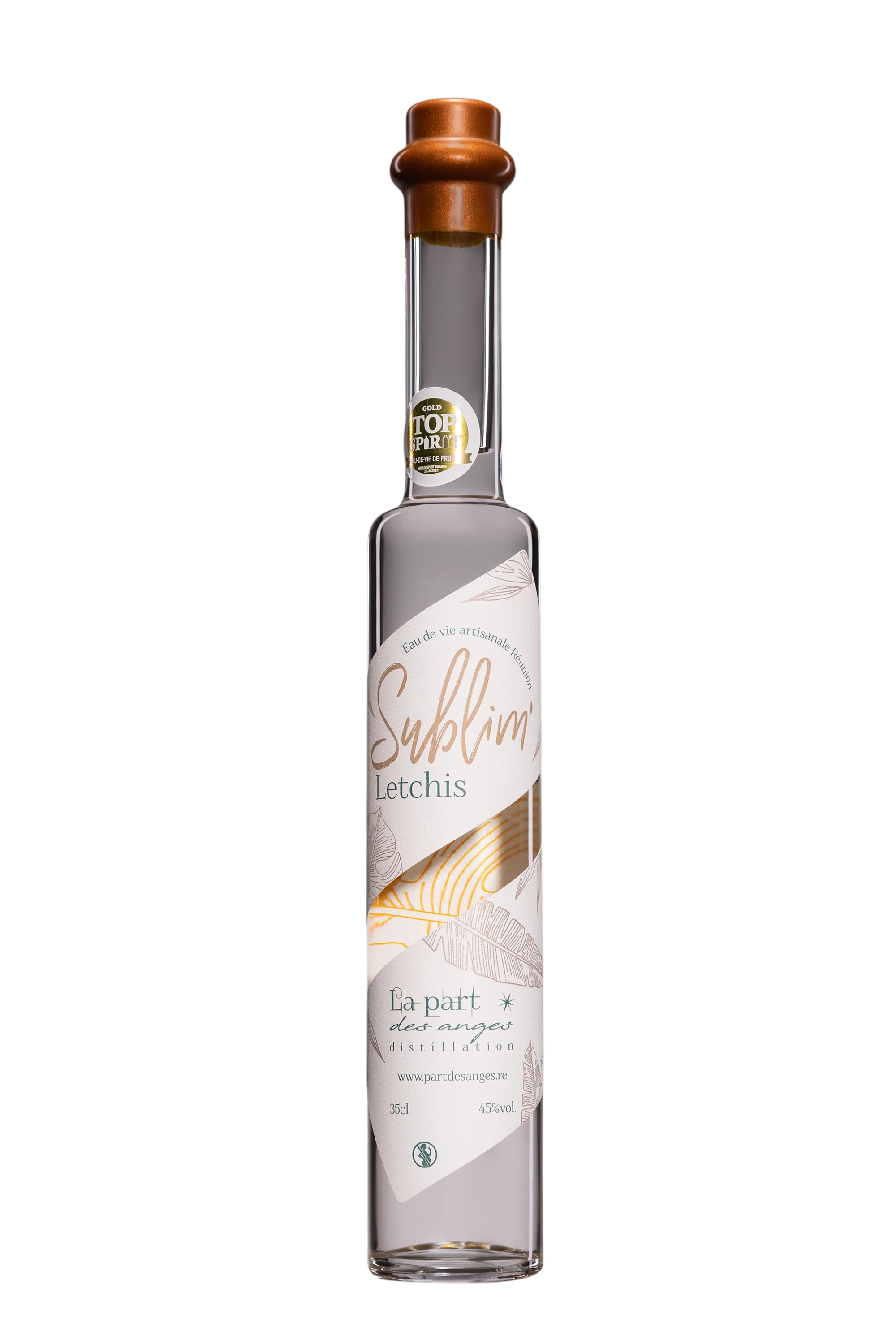 La Part des Anges - Eau de Vie de la Réunion "Letchis - Sublime" 45°, 35cl