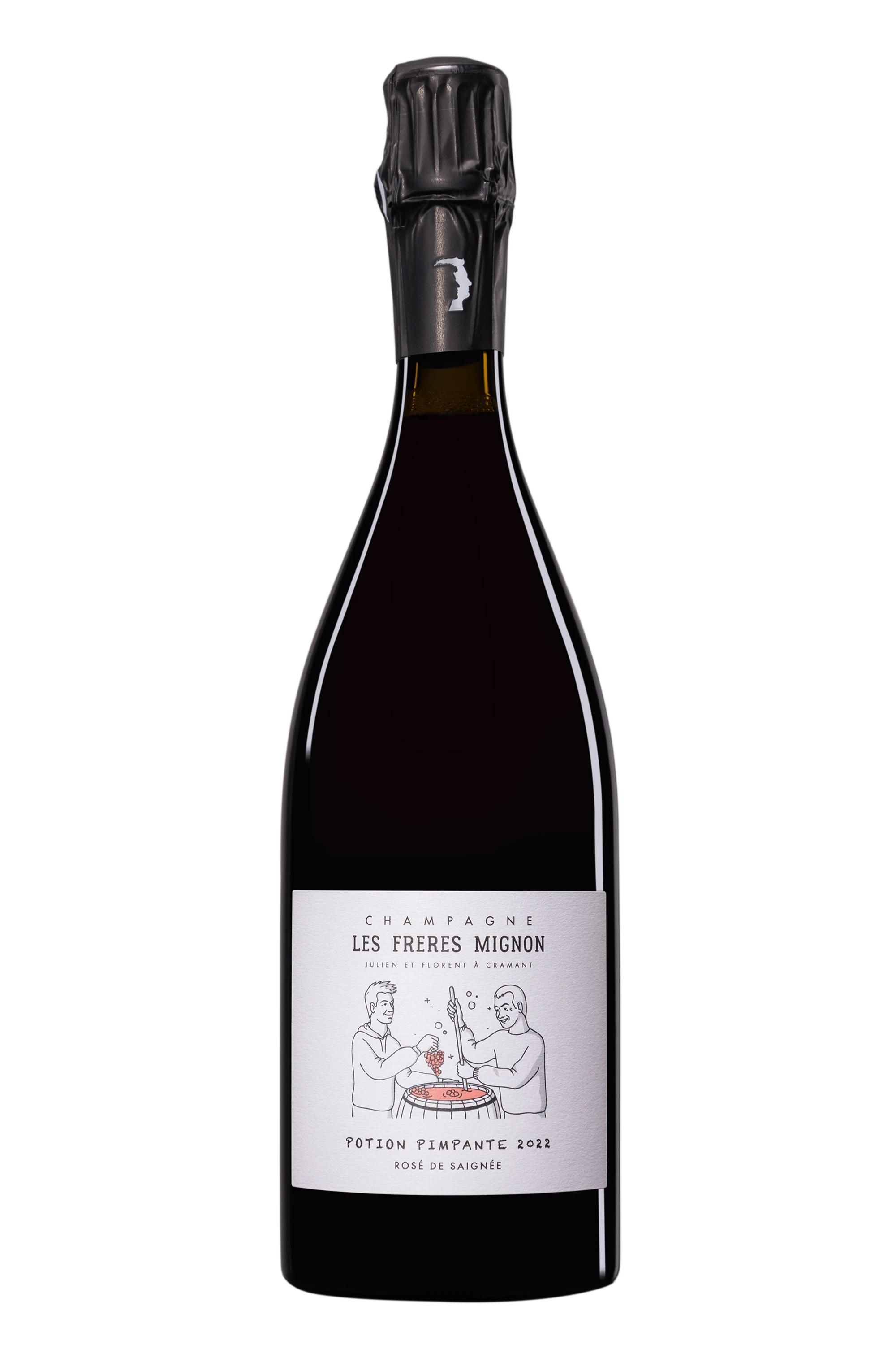 Domaine Les Frères Mignon - Champagne Extra-Brut Millésimé "Potion Pimpante" Rosé 2022 13°, 75cl