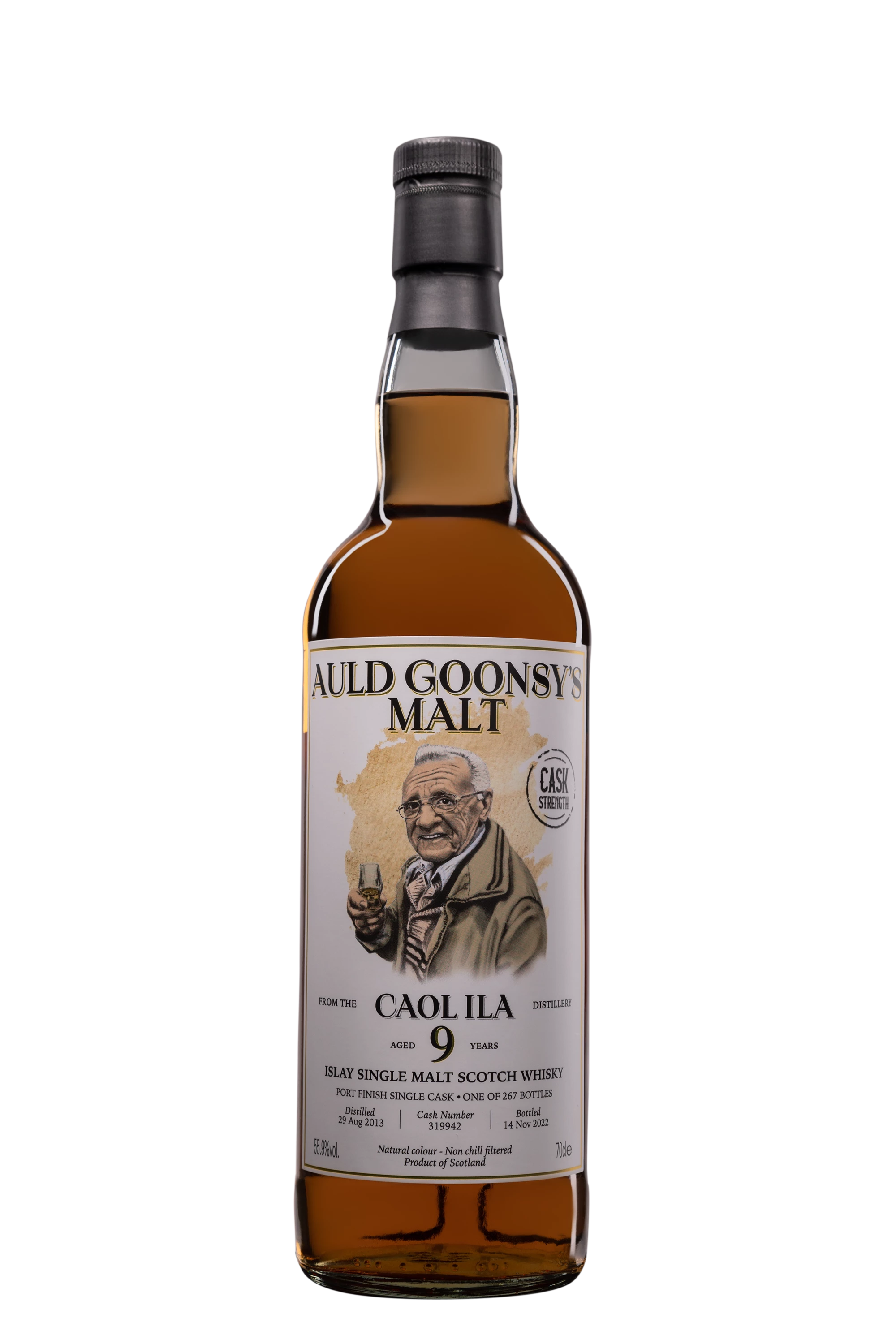 Auld Goonsy's Malt - Single Malt Scotch Whisky "Caol Ila - 9 Ans" 2013 55.9° Giftbox, 70cl