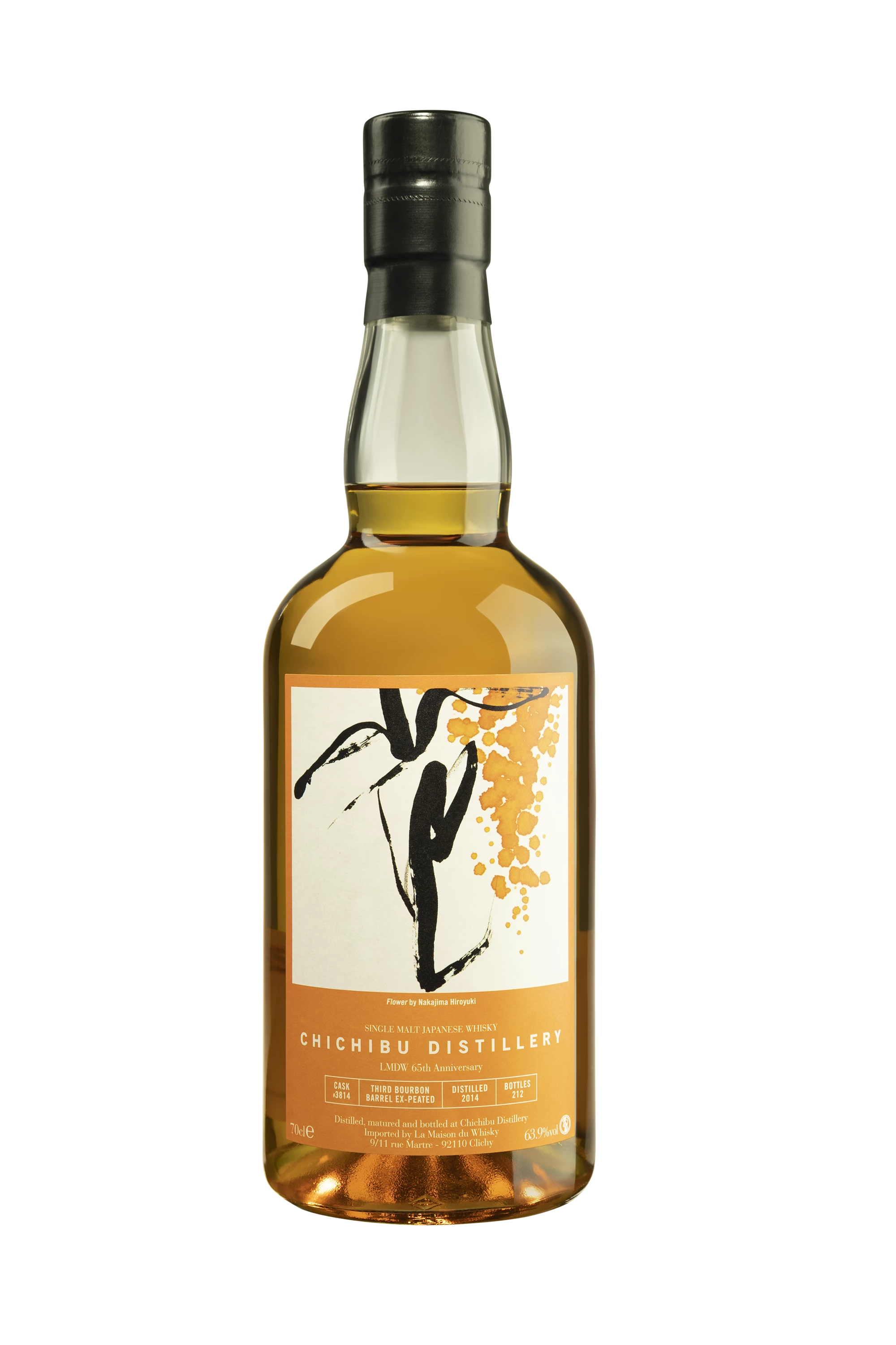 Ichiro's Malt Chichibu - Single Malt Japanese Whisky "6 Ans Single Cask 3814 - Third Bourbon Barrel Ex-Peated Cask Conquête - Release 2021" 2014 63.9° Giftbox, 70cl