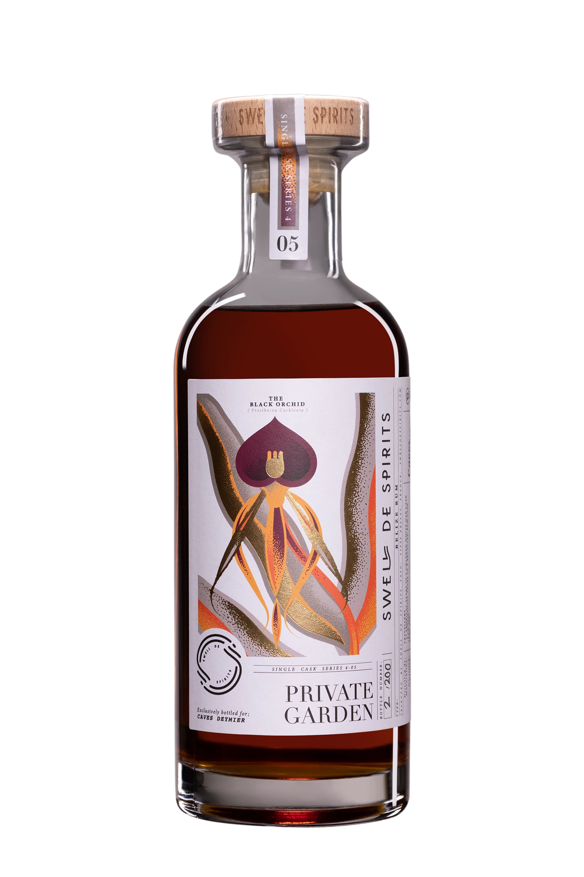 Swell de Spirits - Molasses Belizean Rhum "15 Ans Travellers Distillery - Private Garden N°5" Brun 2008 68.1°, 50cl