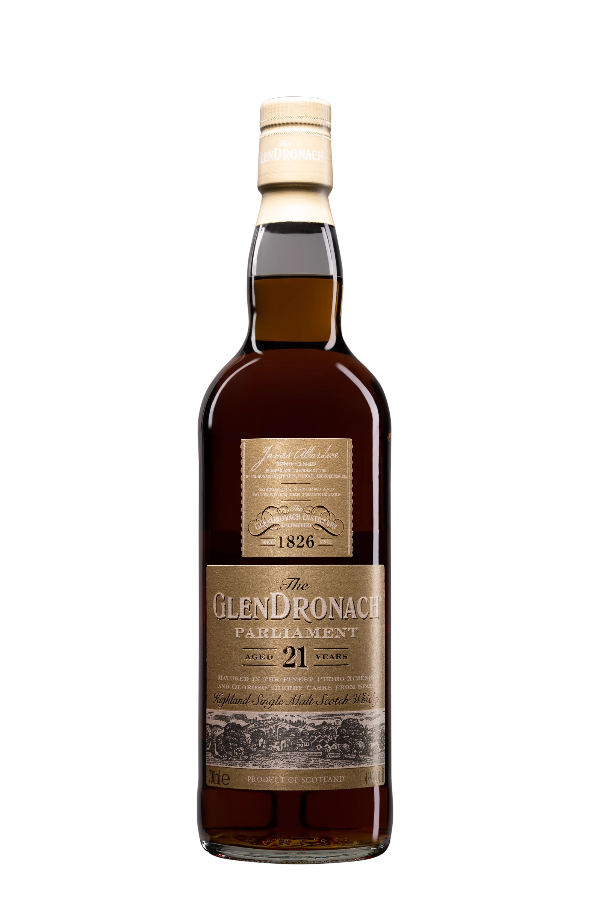 Glendronach - Single Malt Scotch Whisky "21 Ans - Parliament" 48° Giftbox, 70cl