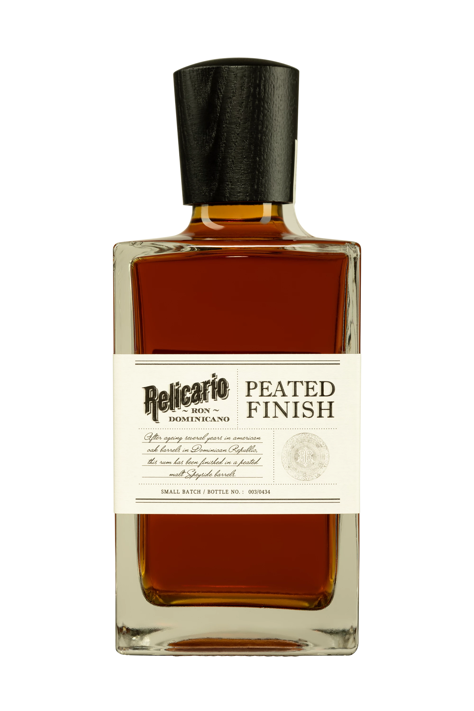 Relicario - Molasses Dominican Rhum "Peated Finish" Brun 40° Giftbox, 70cl