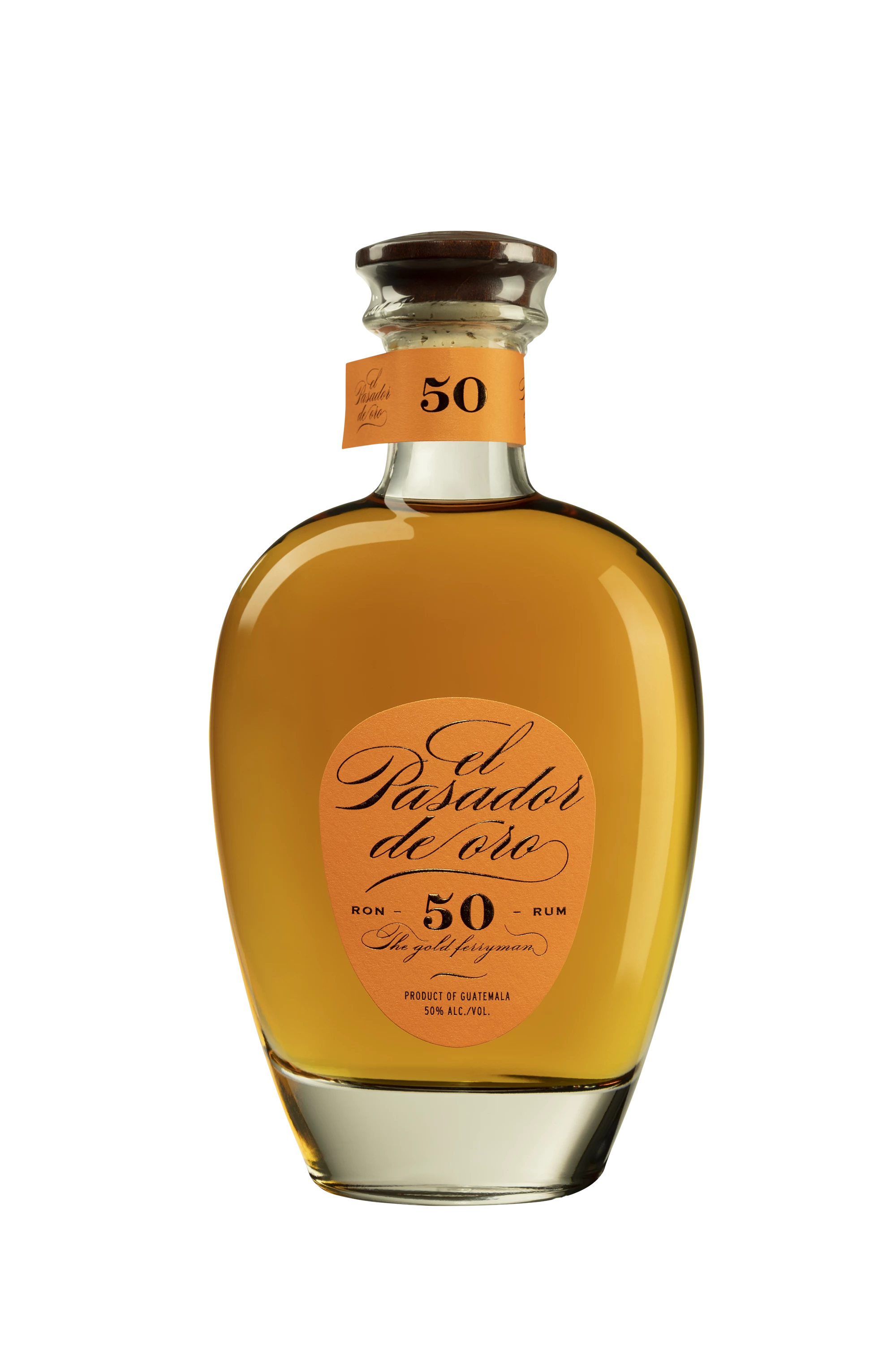 Les Bienheureux - Molasses Guatemalan Rhum "El Pasador de Oro - 50" Brun 50° Giftbox, 70cl