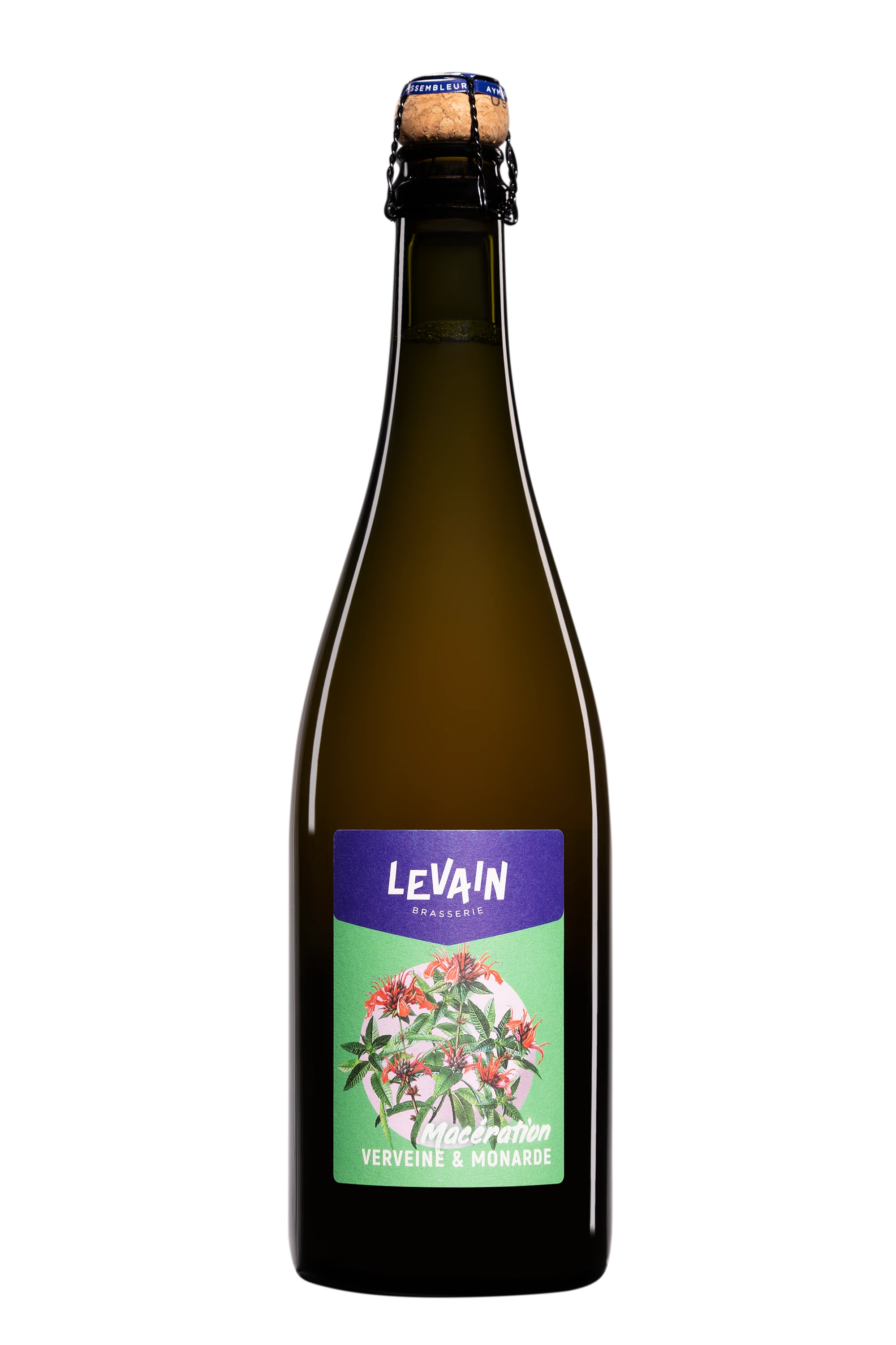 Brasserie Levain - Bière "Macération - Verveine & Monarde" Blonde NV 6°, 75cl