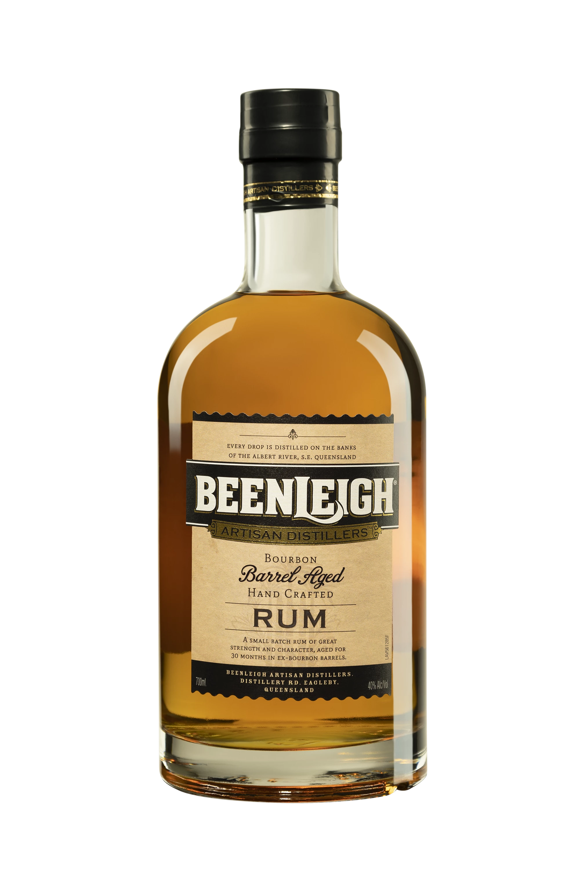 Beenleigh - Molasses Australian Rhum "Bourbon Barrel" Brun 40°, 70cl