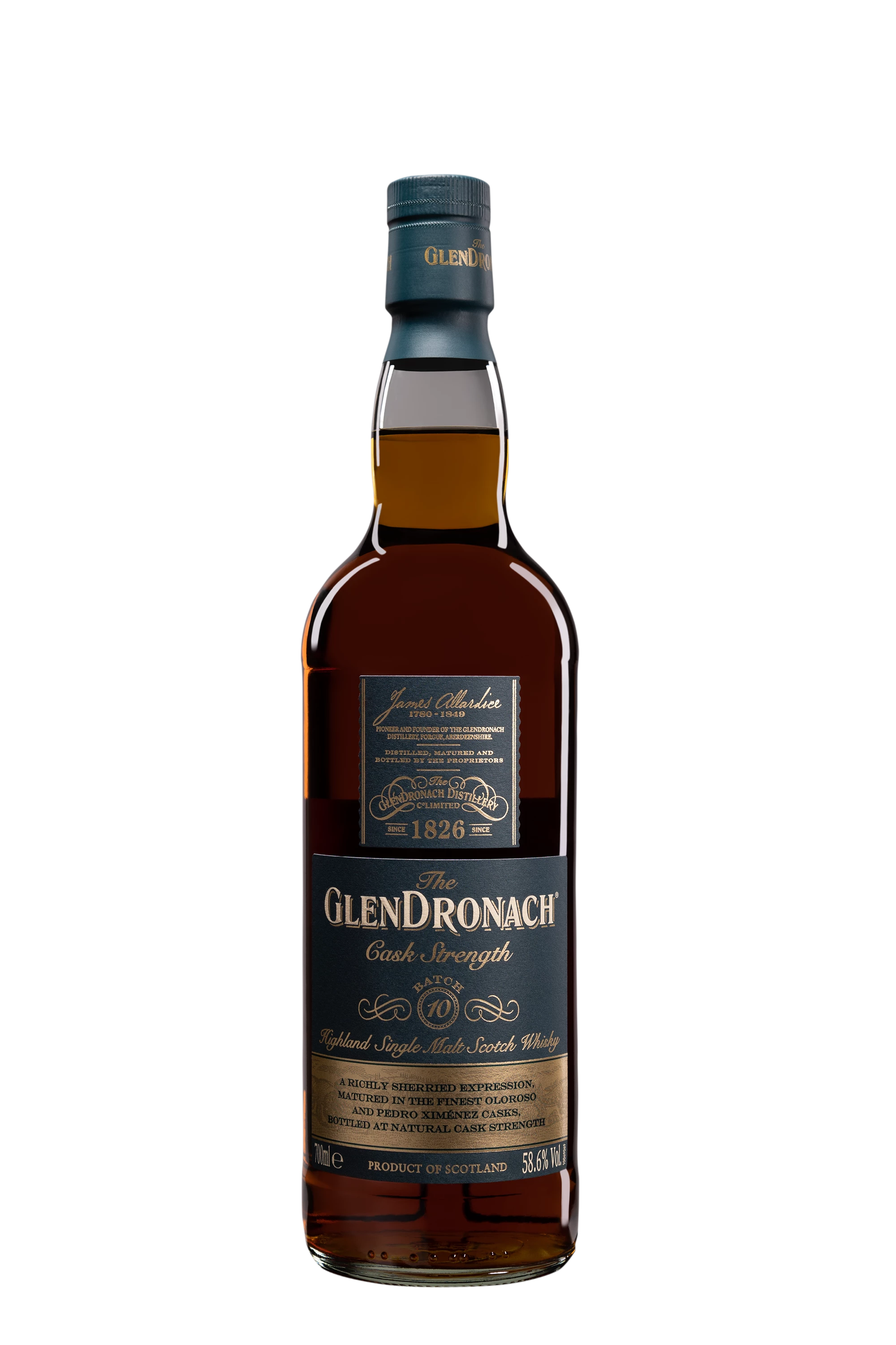 Glendronach - Single Malt Scotch Whisky "Cask Strength - Batch 10" 58.6° Giftbox, 70cl