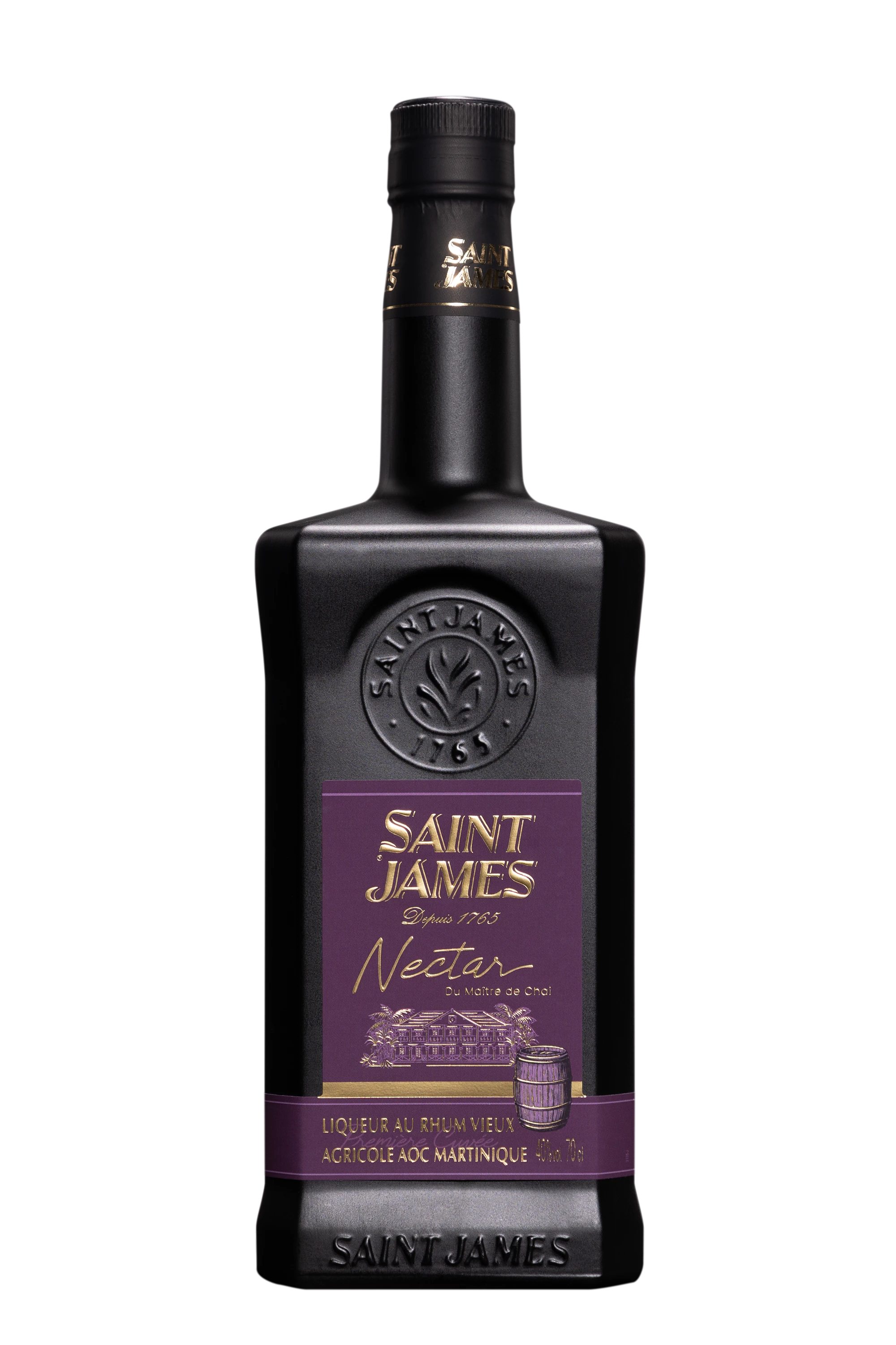 Saint James - Liqueur de Rhum Vieux de Martinique "Nectar du Maître de Chai" Brun 40°, 70cl