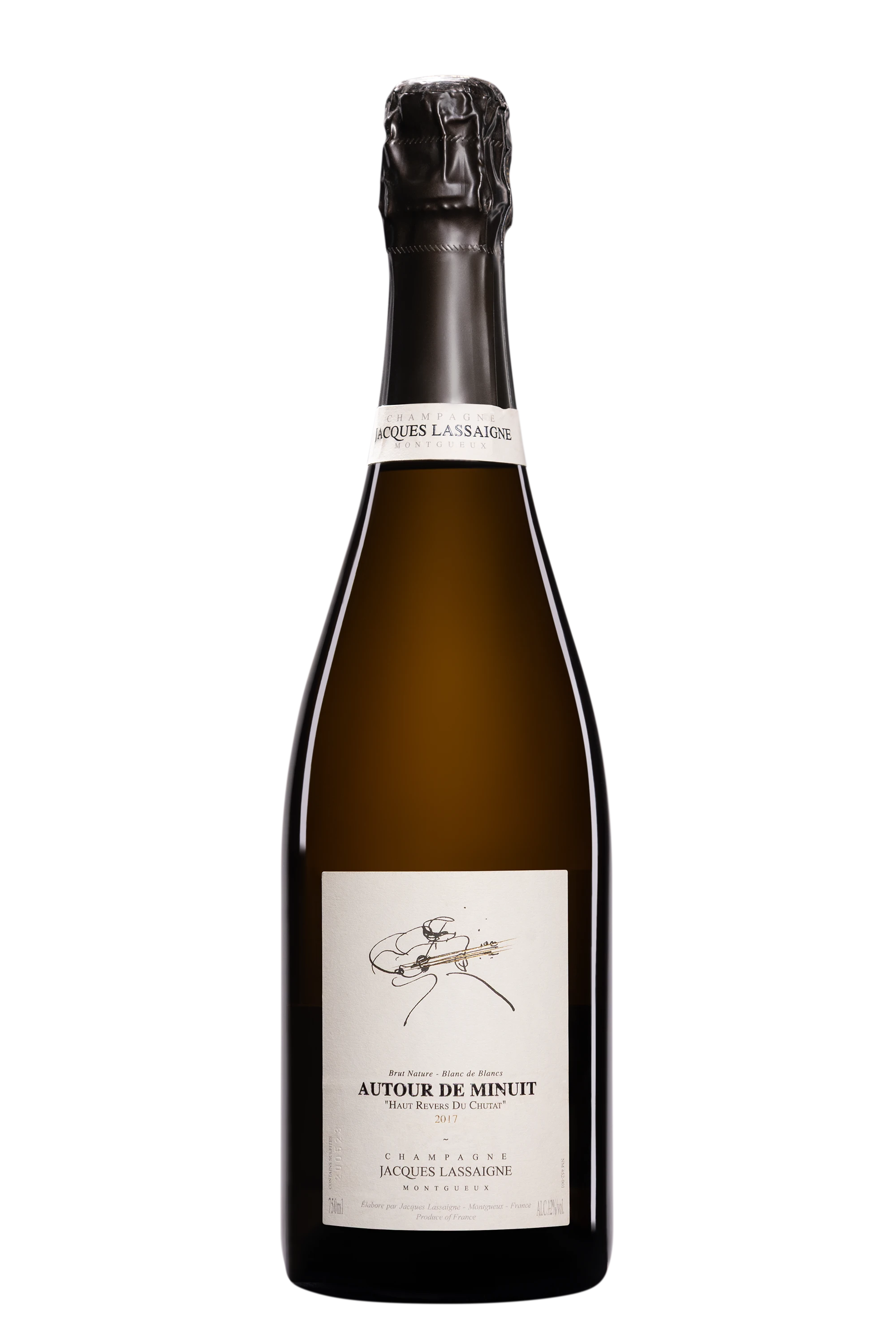 Domaine Jacques Lassaigne - Champagne Brut Nature Blanc de Blancs Millésimé "Autour de Minuit - Haut Revers du Chutat" Blanc 2017 12°, 75cl