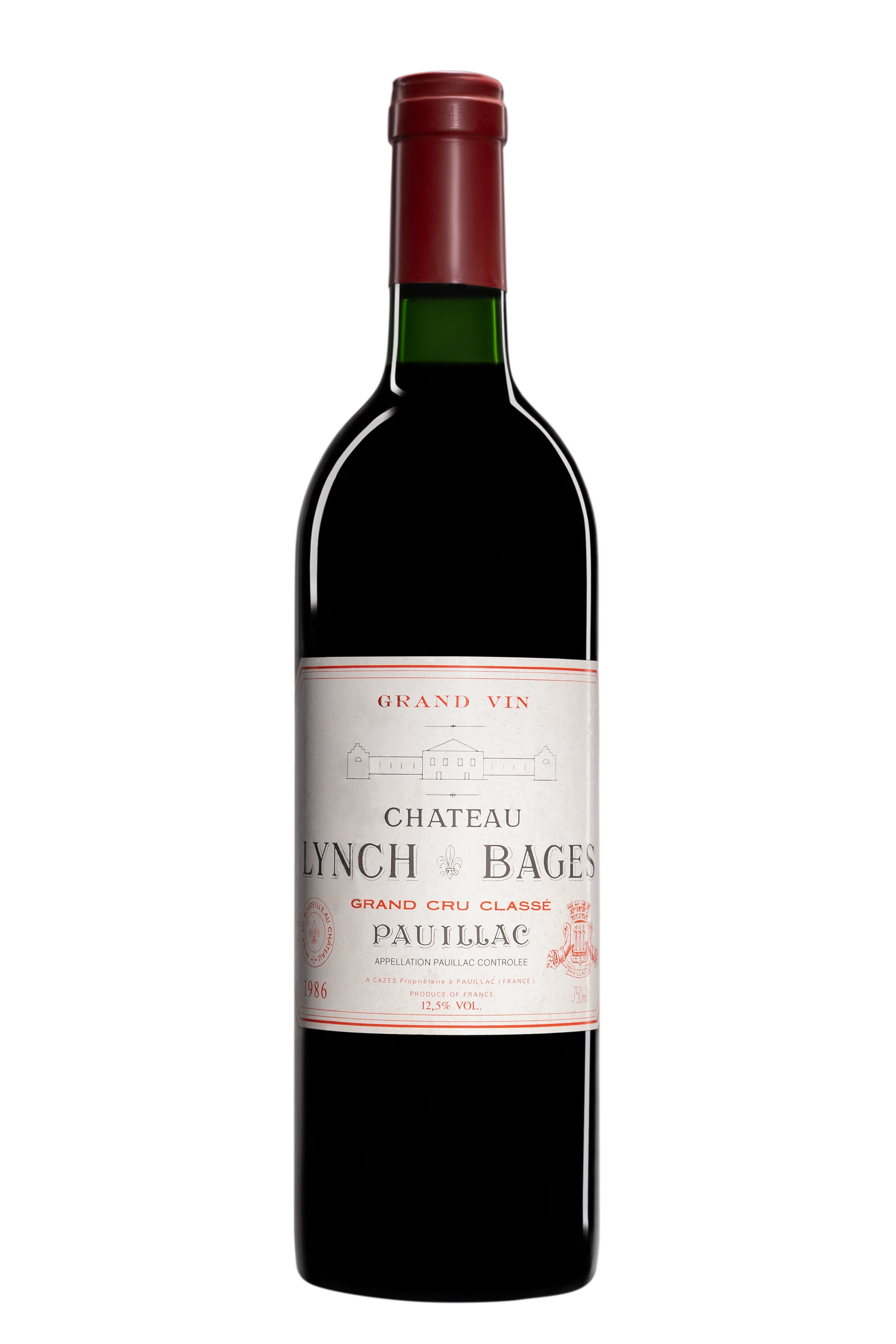 Château Lynch Bages - Pauillac 5ème Grand Cru Classé "Premier Vin de Château Lynch Bages" Rouge 1986 12.5°, 75cl