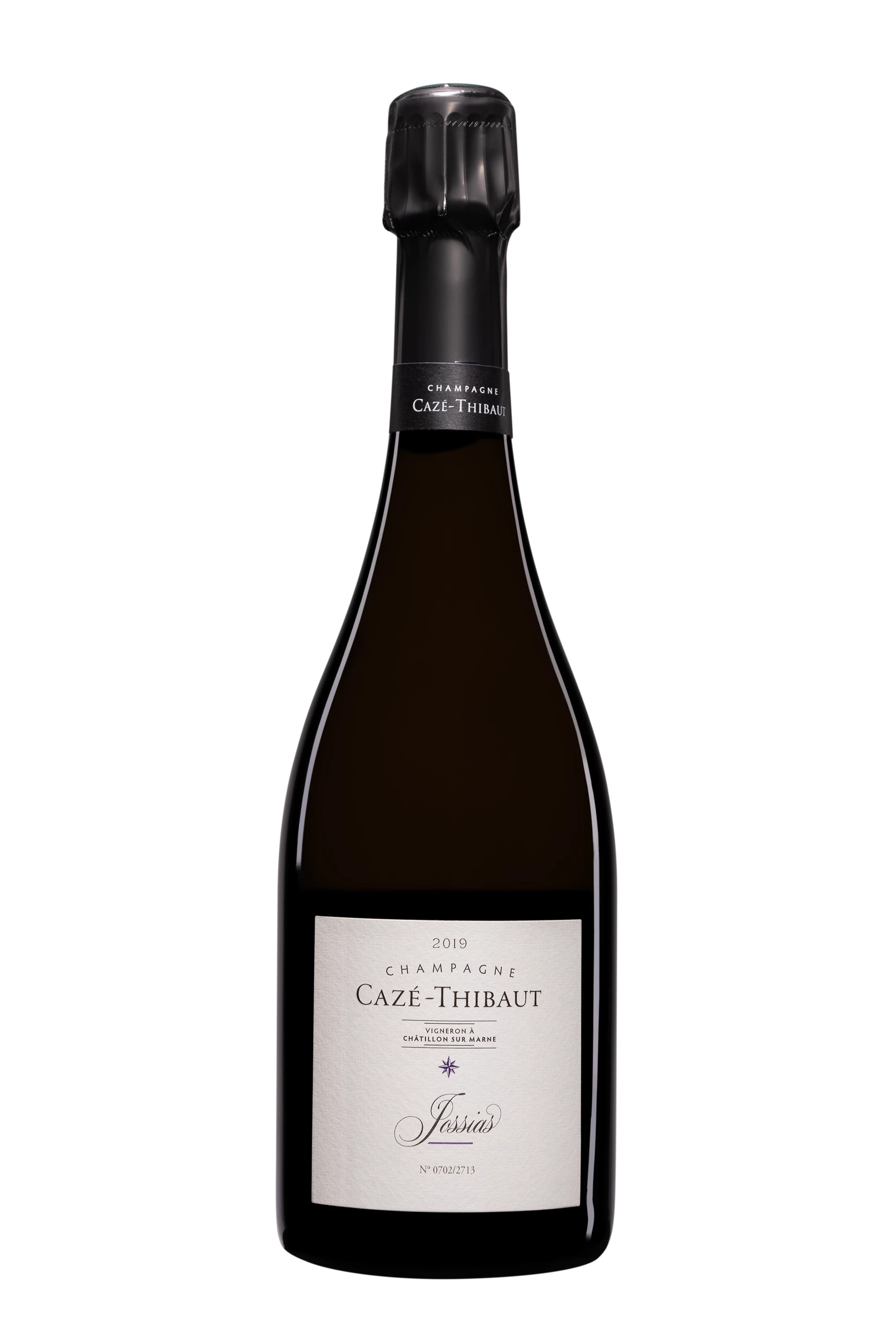 Domaine Cazé-Thibaut - Champagne Extra-Brut Blanc de Noirs Millésimé "Jossias" Blanc 2019 Dégorgement 19 Mar. 2024 12.5°, 75cl