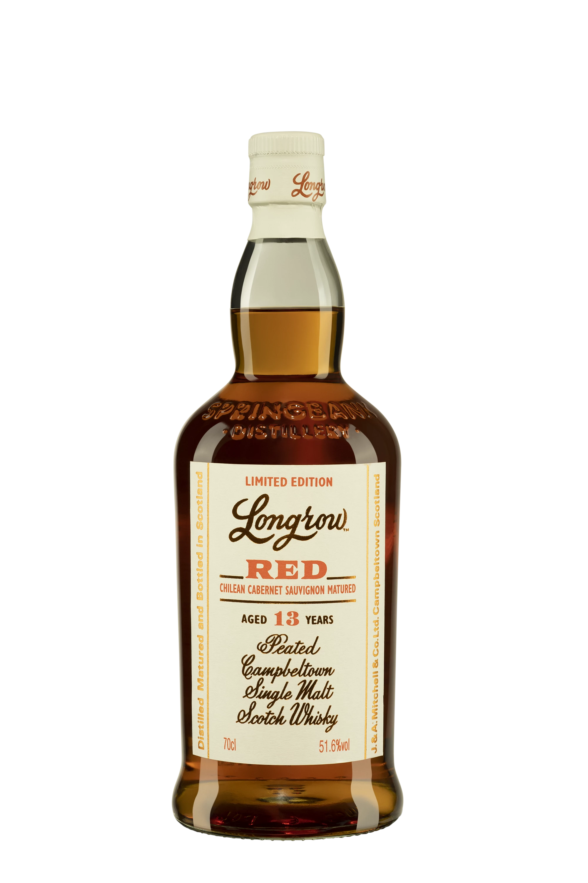 Springbank - Single Malt Scotch Whisky "13 Ans Longrow - Red Cabernet Sauvignon" 51.6° Giftbox, 70cl