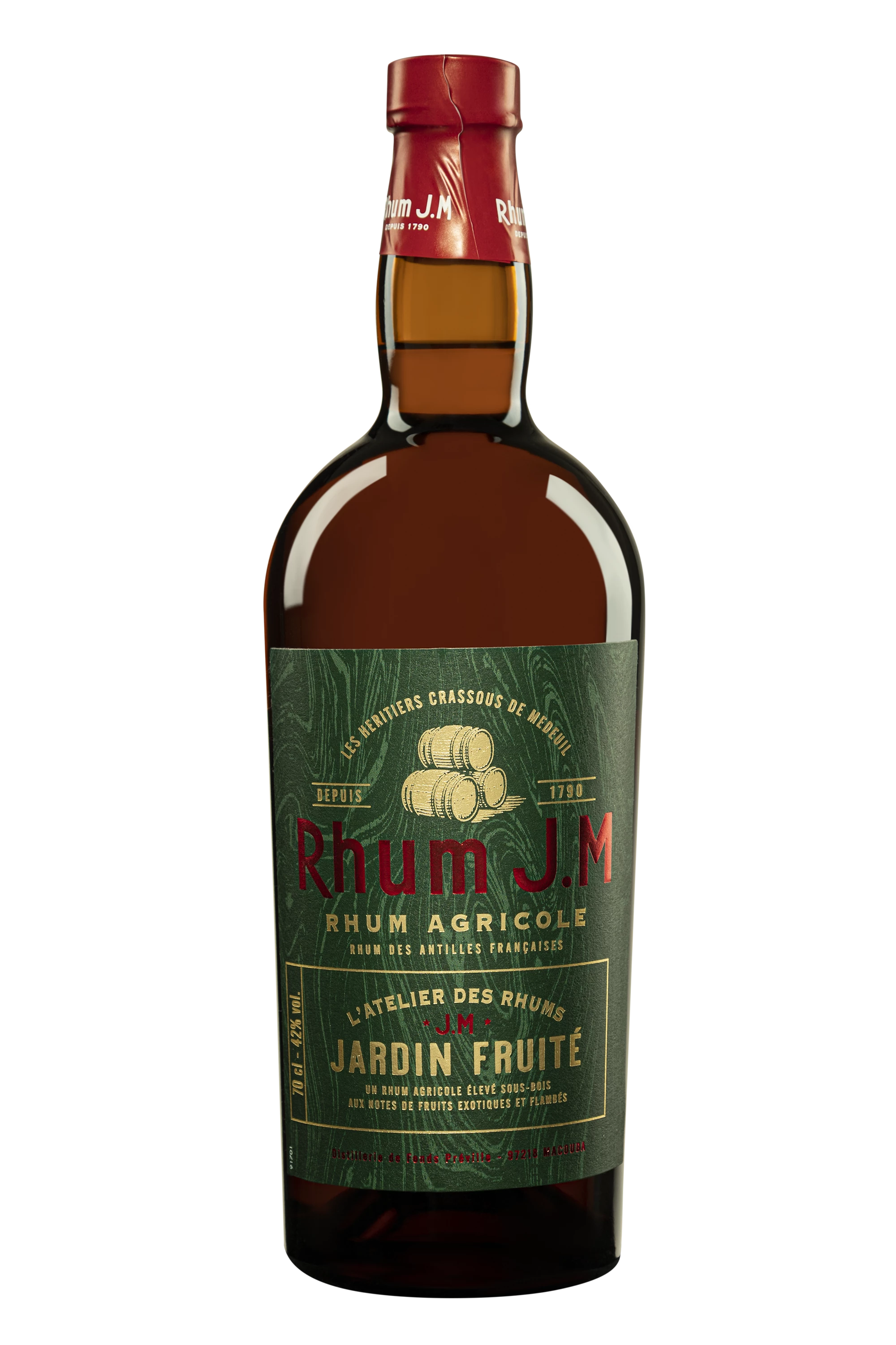 JM - Rhum Agricole de Martinique "Jardin Fruité" Brun 42°, 70cl