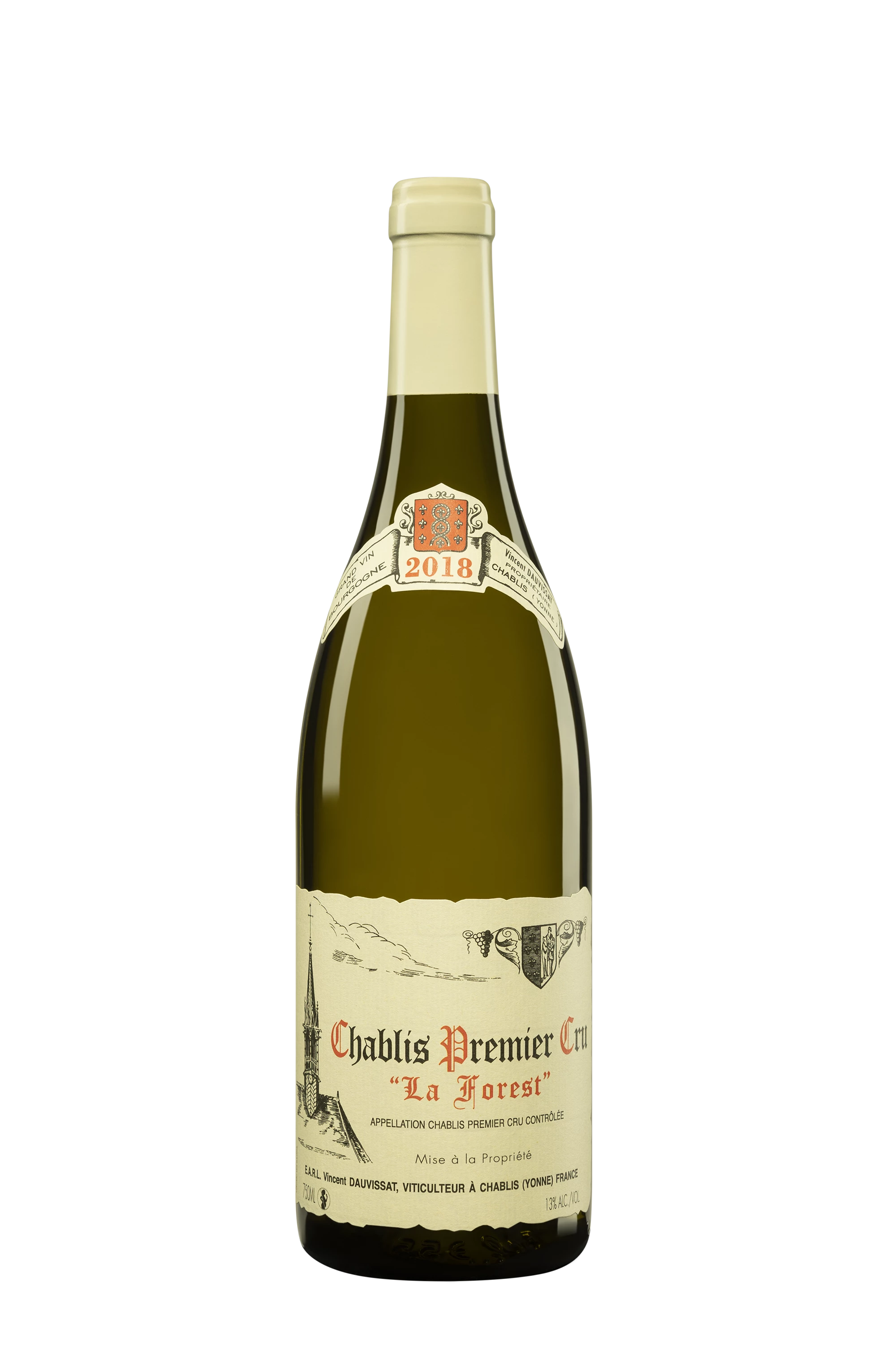 Domaine Vincent Dauvissat - Chablis 1er Cru "La Forest" Blanc 2018, 75cl