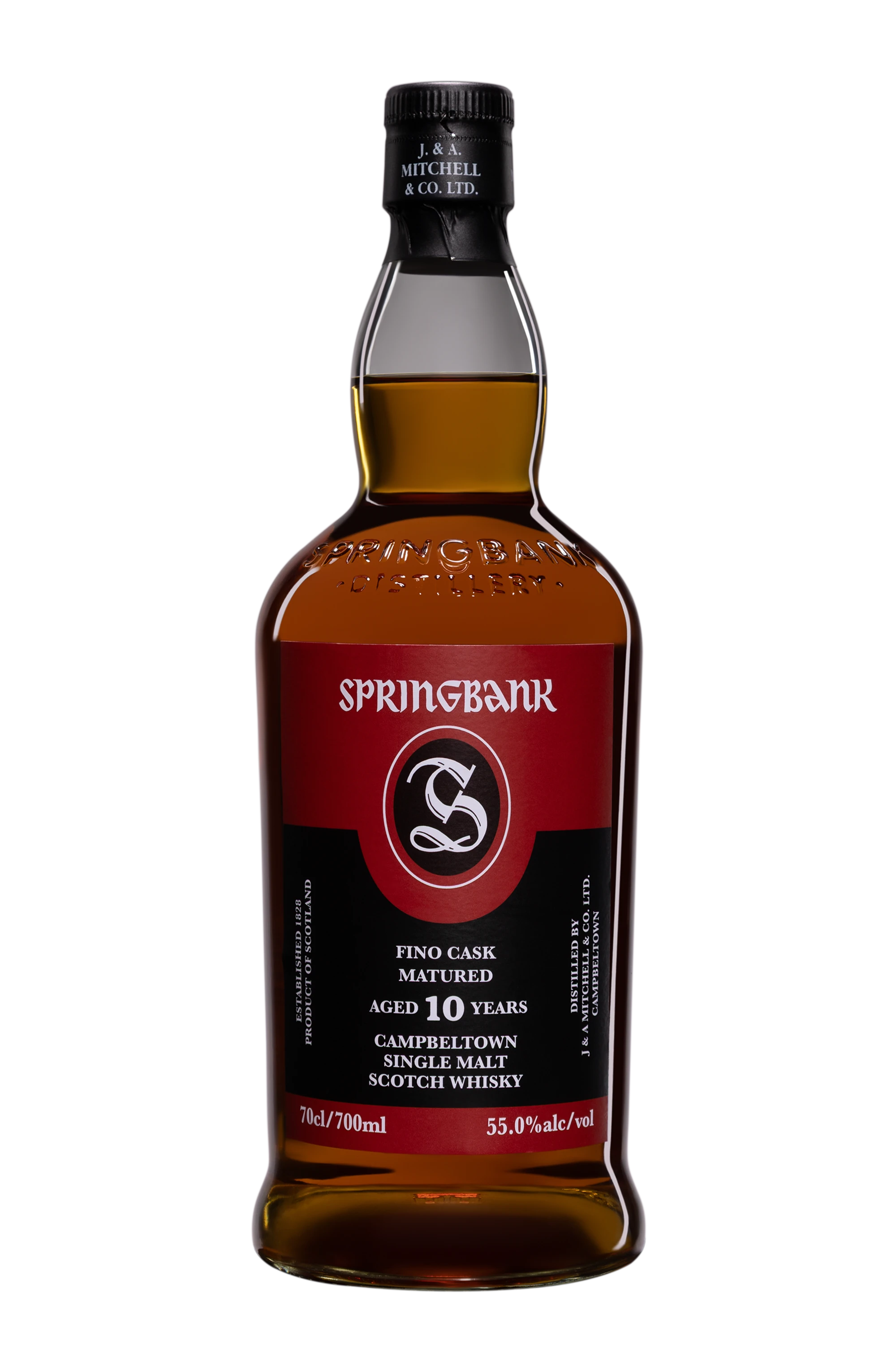Springbank - Single Malt Scotch Whisky "10 Ans - Fino" Brun NV 55°, 70cl