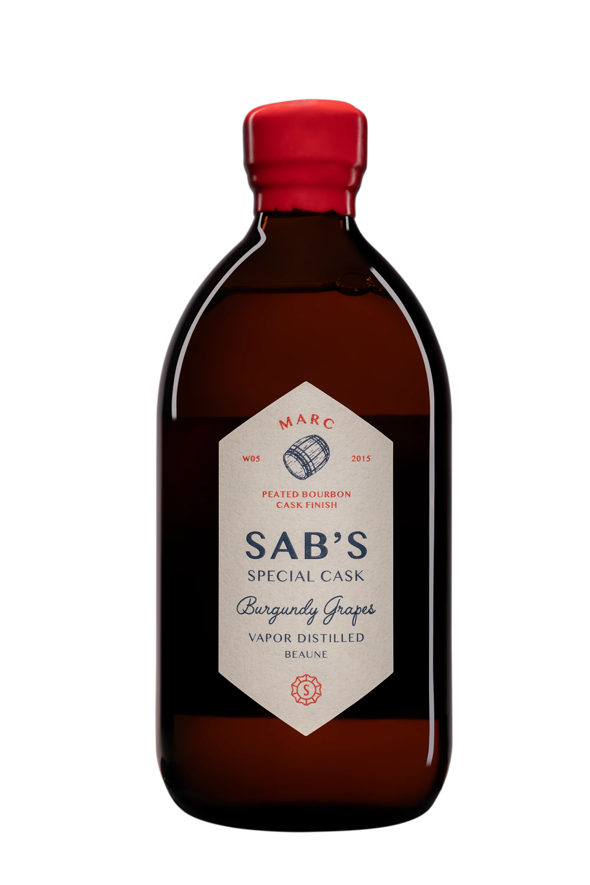 Sab's - Eau de Vie de Bourgogne "Très Vieux Marc de Bourgogne - Special Cask Finish in Peated Bourbon Cask" 51°, 50cl