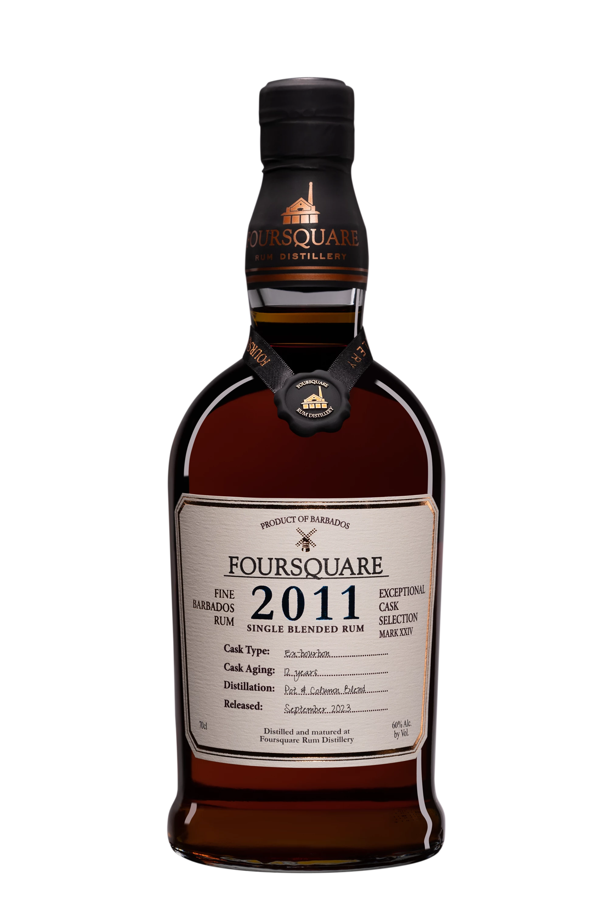 Foursquare - Molasses Barbados Rhum "12 Ans" Brun 2011 60°, 70cl