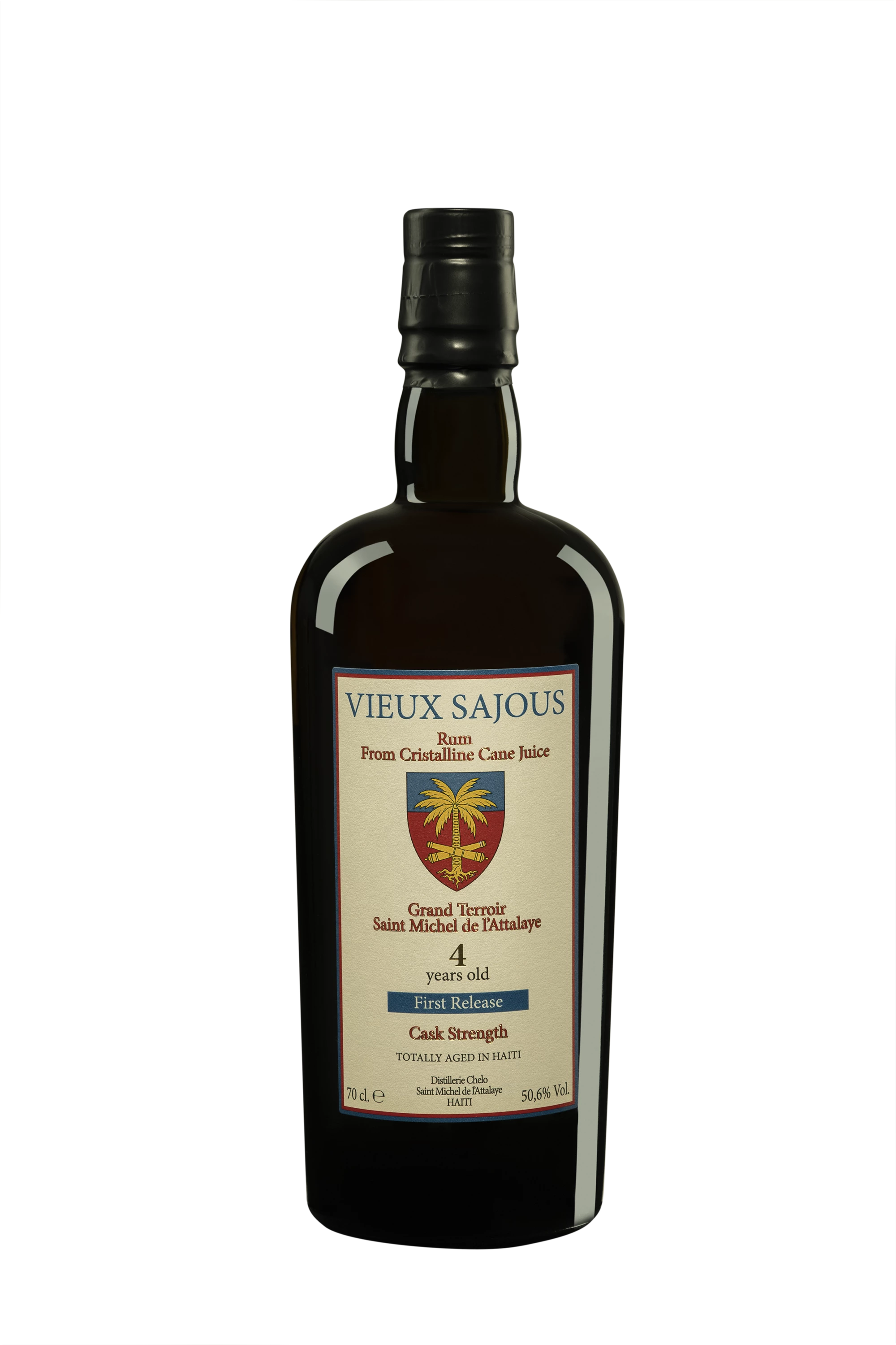 Spirit of Haiti - Clairin Pur Cane Juice Haïtian Rhum "4 Ans Vieux Sajous" Brun 50.6° Giftbox, 70cl