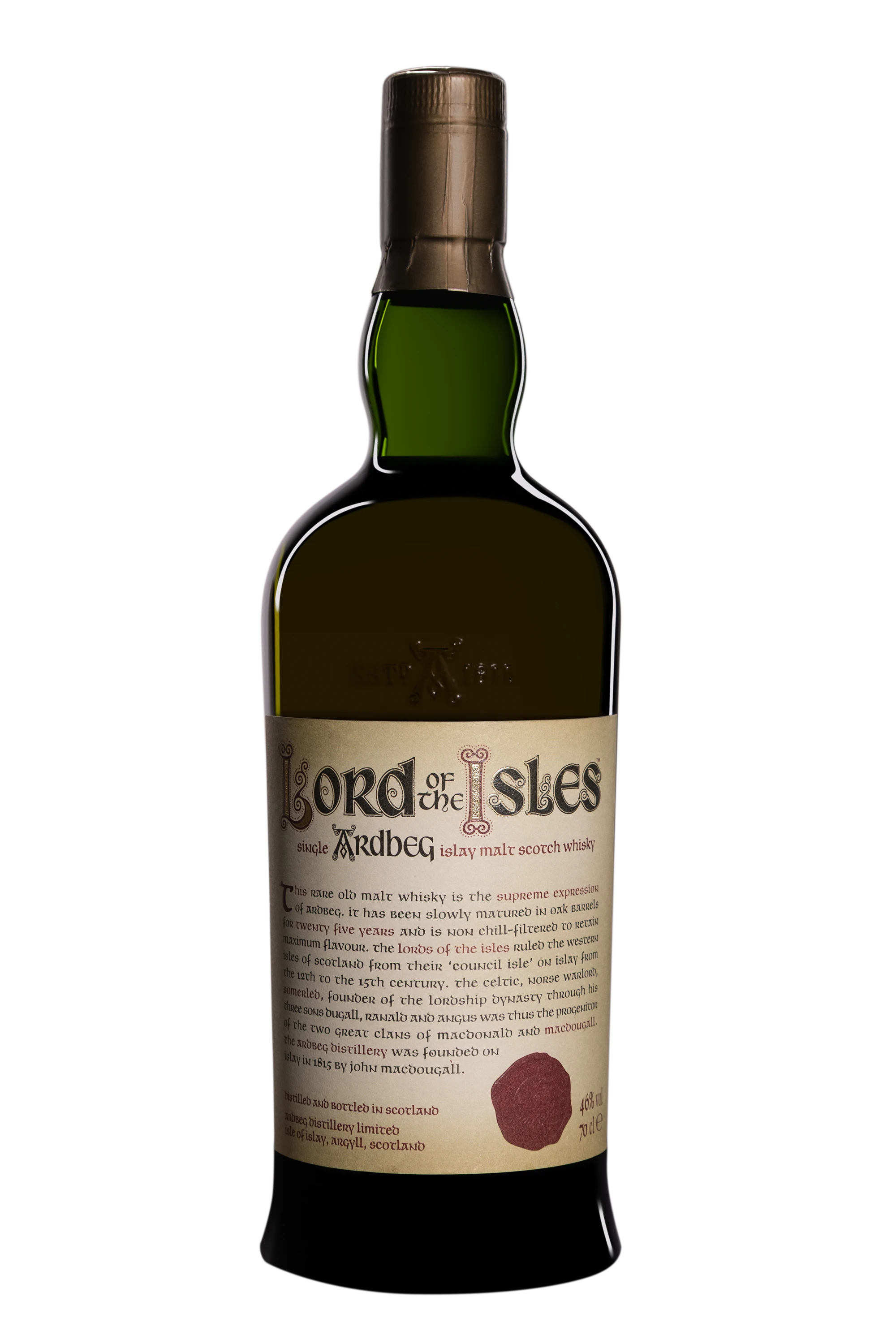 Ardbeg - Single Malt Scotch Whisky "25 Ans - Lord of the Isles" 46° Giftbox, 70cl