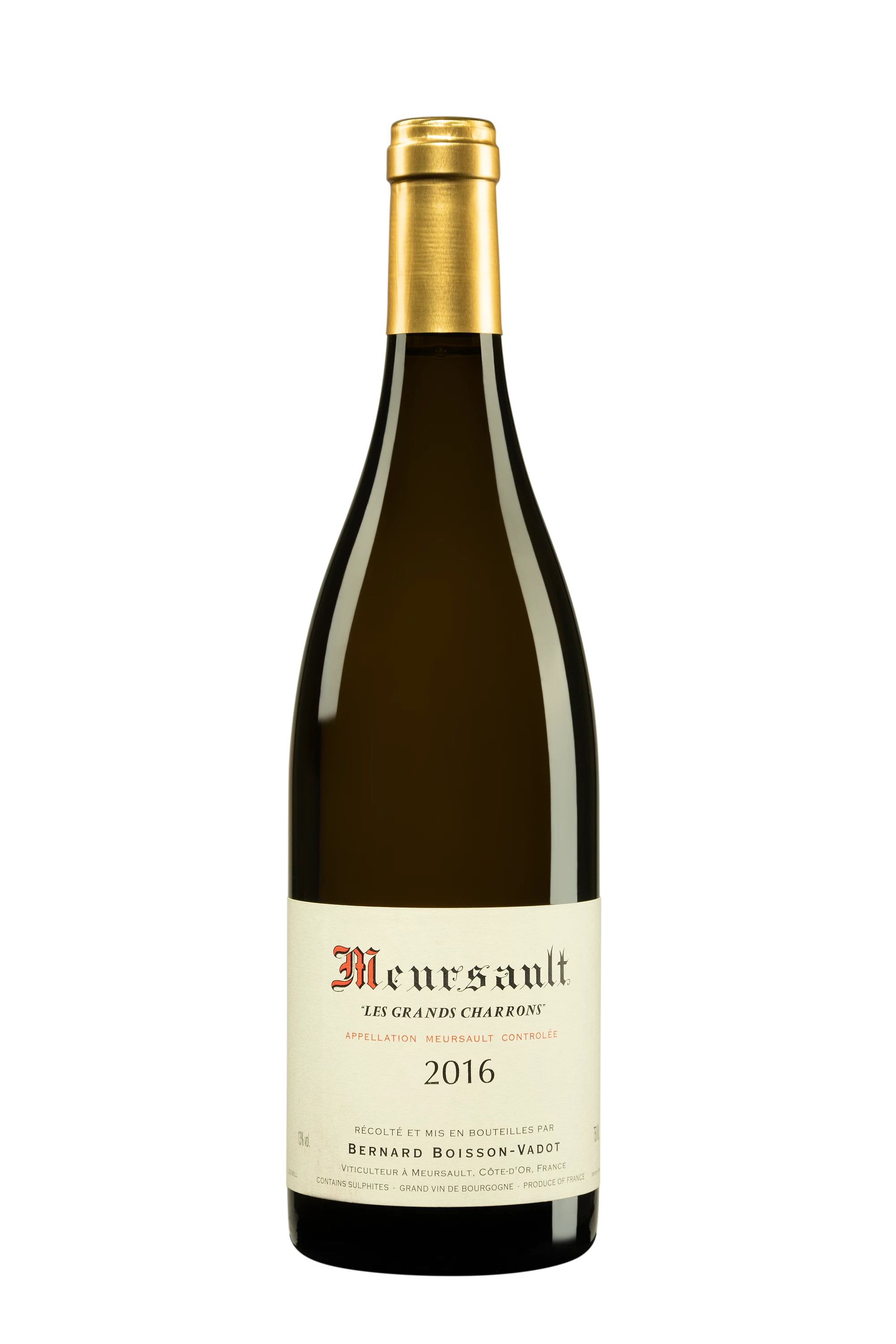 Domaine Bernard Boisson-Vadot - Meursault "Les Grands Charrons" Blanc 2016, 75cl