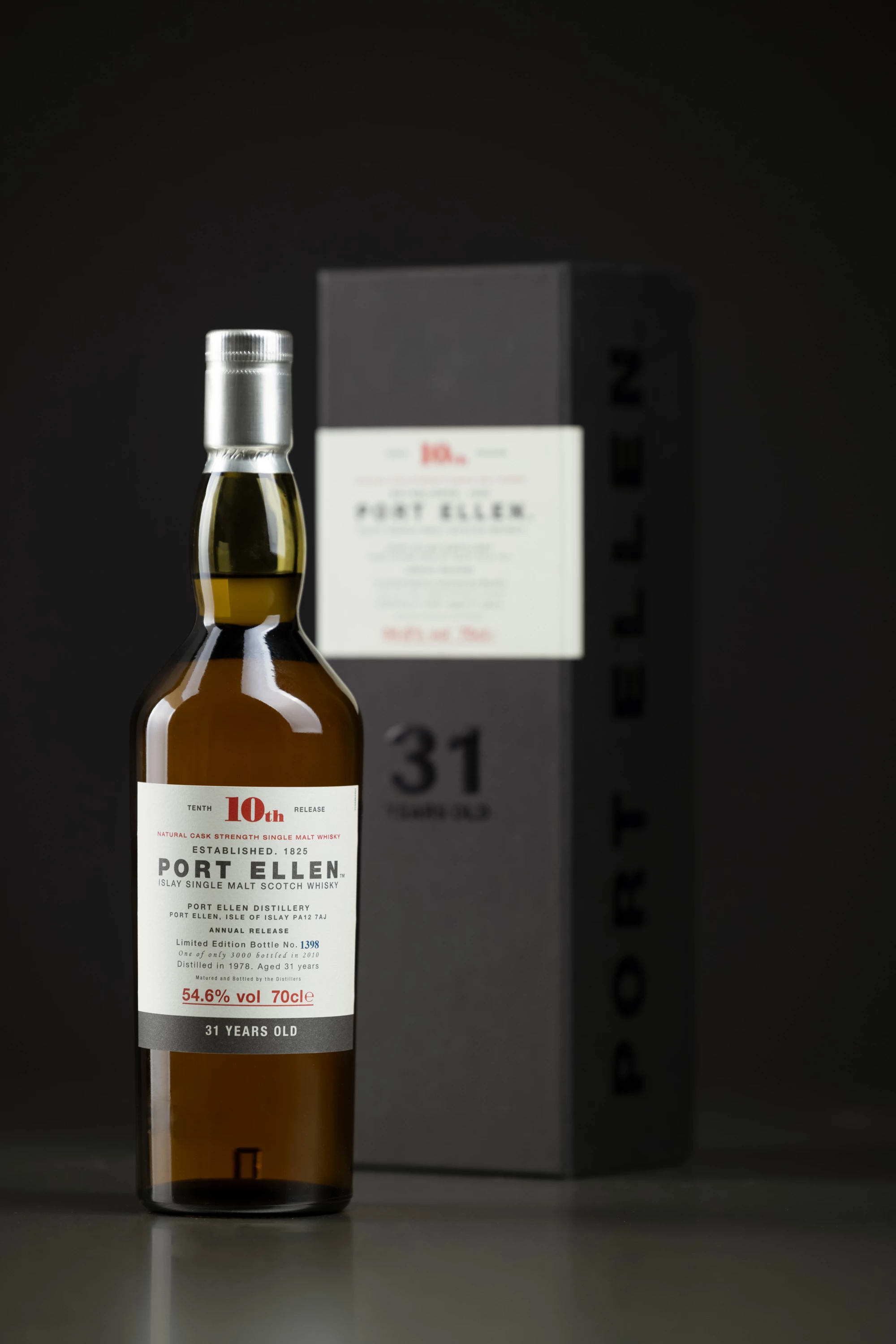 Port Ellen - Single Malt Scotch Whisky "31 Ans - 10th Release" 1978 54.60° Giftbox, 70cl