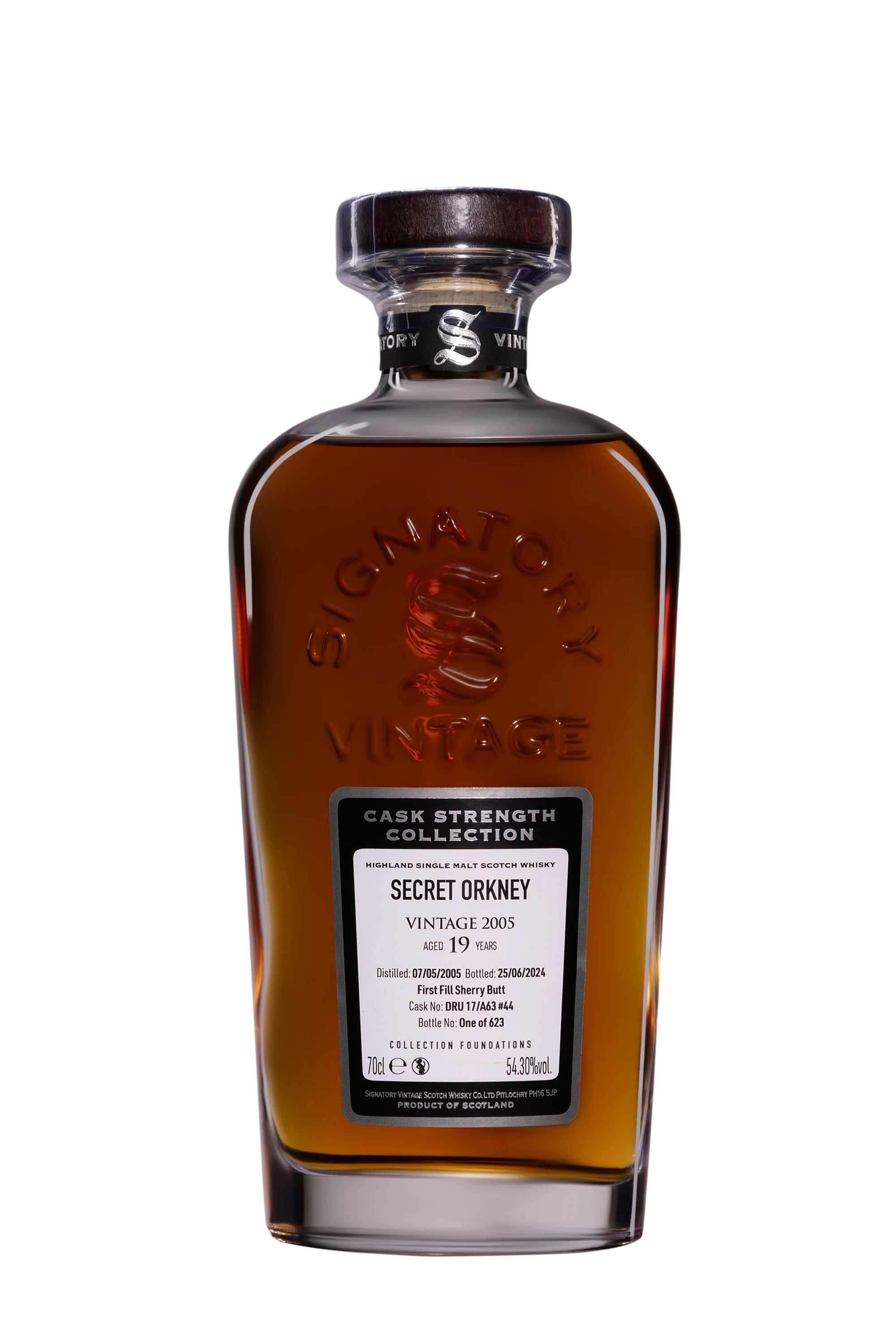 Signatory Vintage - Single Malt Scotch Whisky "19 Ans Secret Orkney - Collection Foundations" 2005 54.3° Giftbox, 70cl