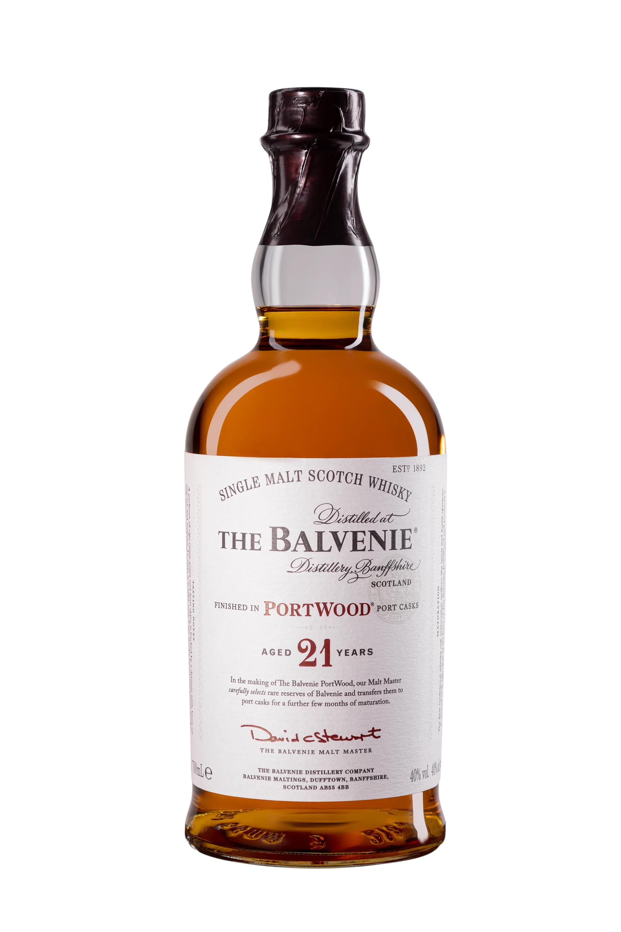 The Balvenie - Single Malt Scotch Whisky "21 Ans - Portwood" 40° Giftbox, 70cl