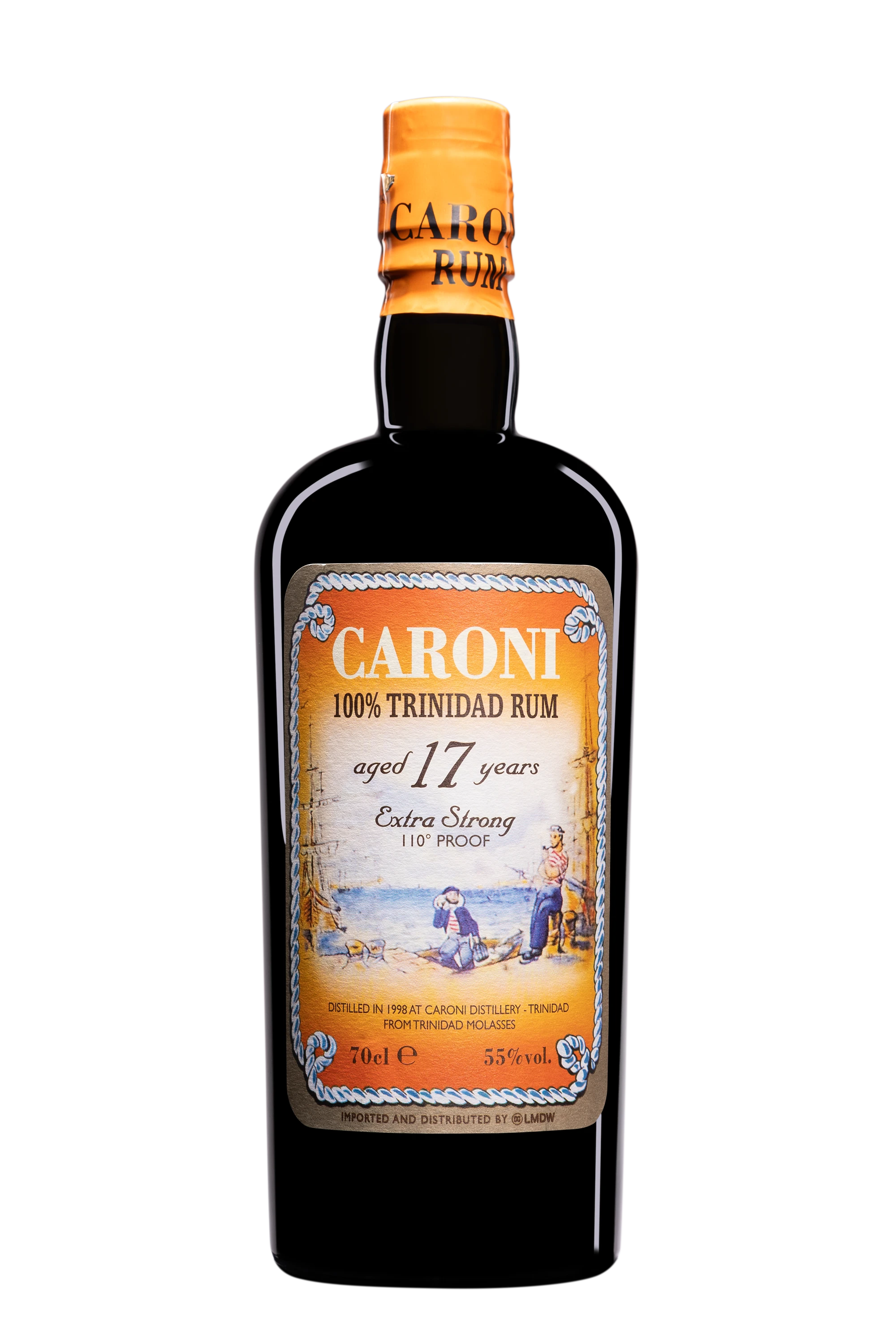 Vélier - Molasses Trinidadian Rhum "17 Ans Caroni" Brun 55° Giftbox, 70cl