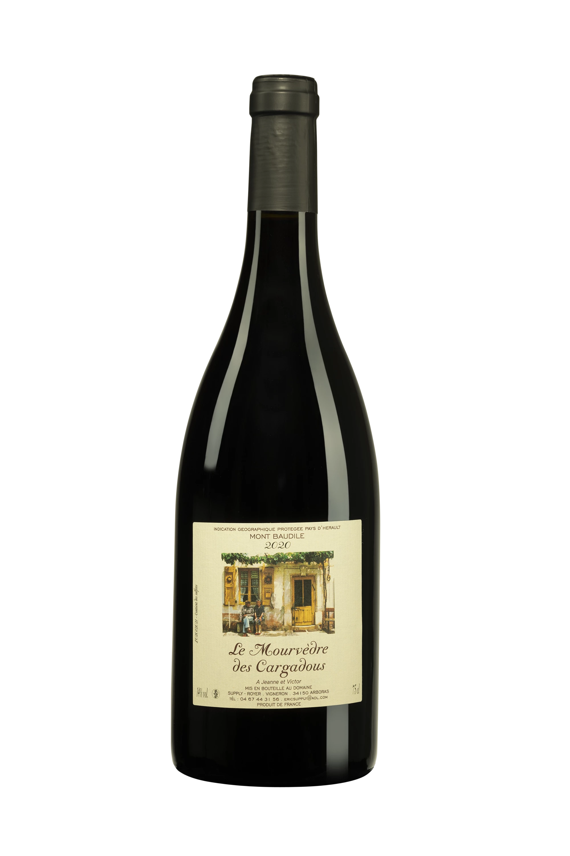 Domaine Supply-Royer - Pays d'Hérault Mont Baudile "Mourvèdre des Cargadous" Rouge 2020, 75cl