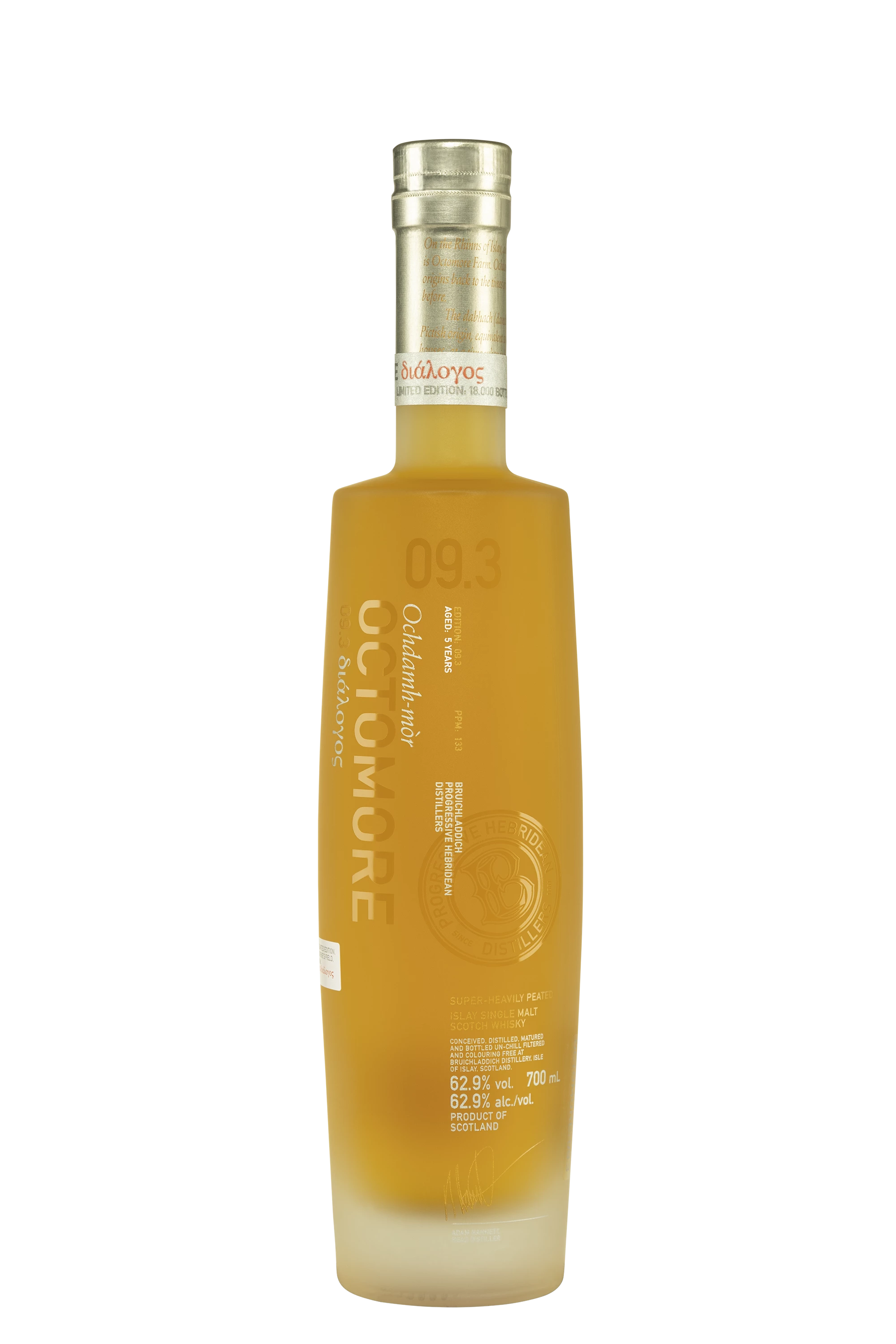 Bruichladdich - Single Malt Scotch Whisky "Octomore - 5 Ans 9.3" 62.9° Giftbox, 70cl