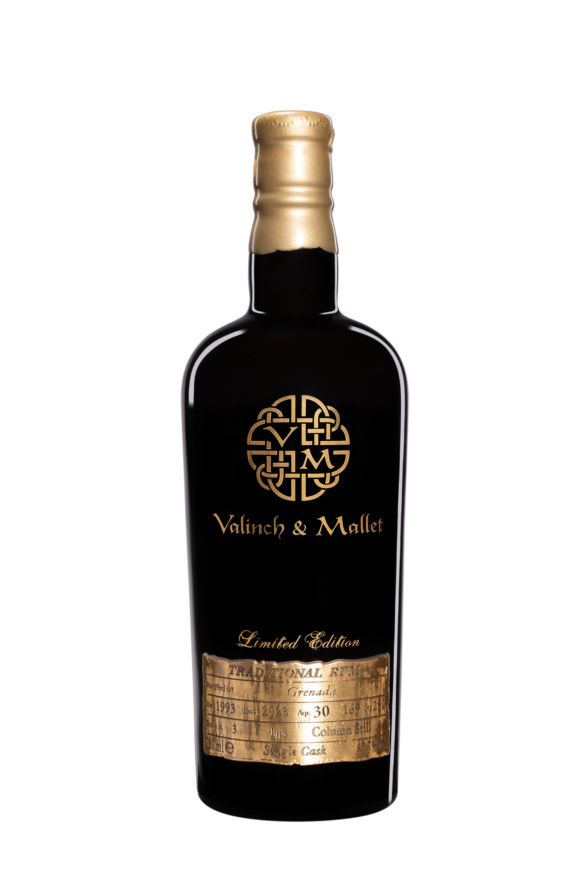 Valinch & Mallet - Molasses Grenadian Rum "30 Ans" Brun 1993 57.7° Giftbox, 70cl