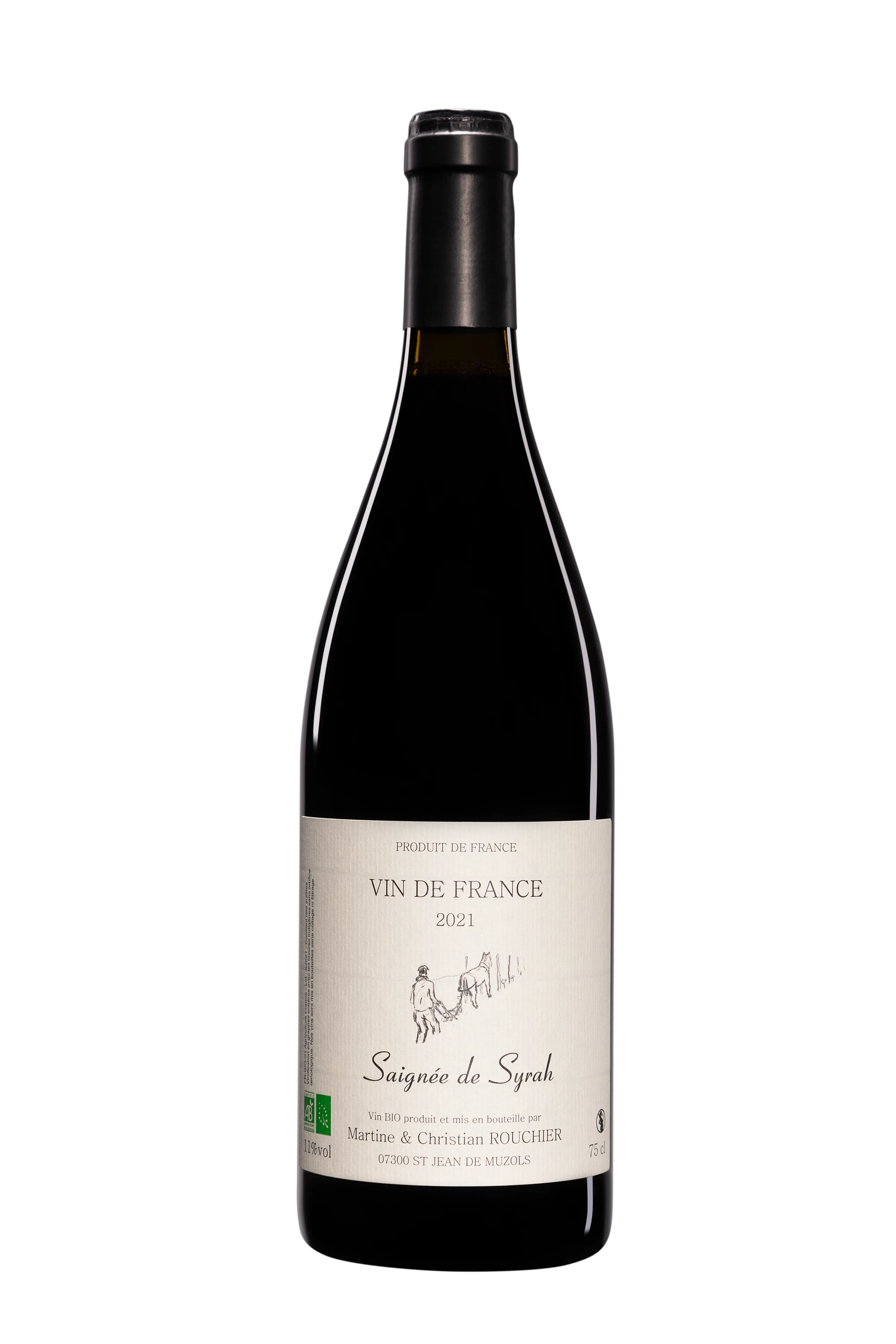 Domaine Martine & Christian Rouchier - Vin de France  "Saignée de Syrah" Rouge 2021, 75cl
