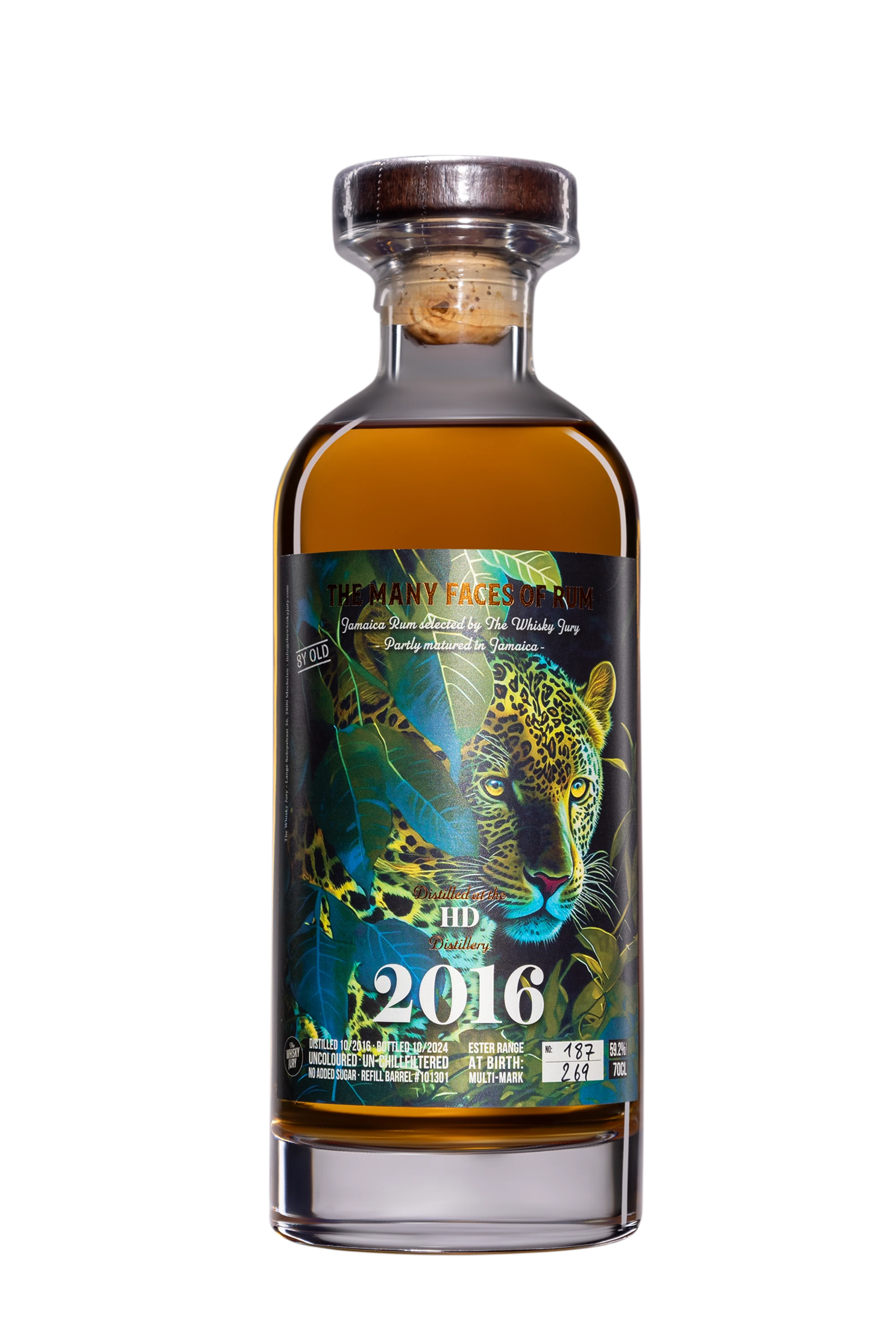 The Whisky Jury  - Molasses Jamaican Rhum "Hampden" Brun 2016 59.2°, 70cl