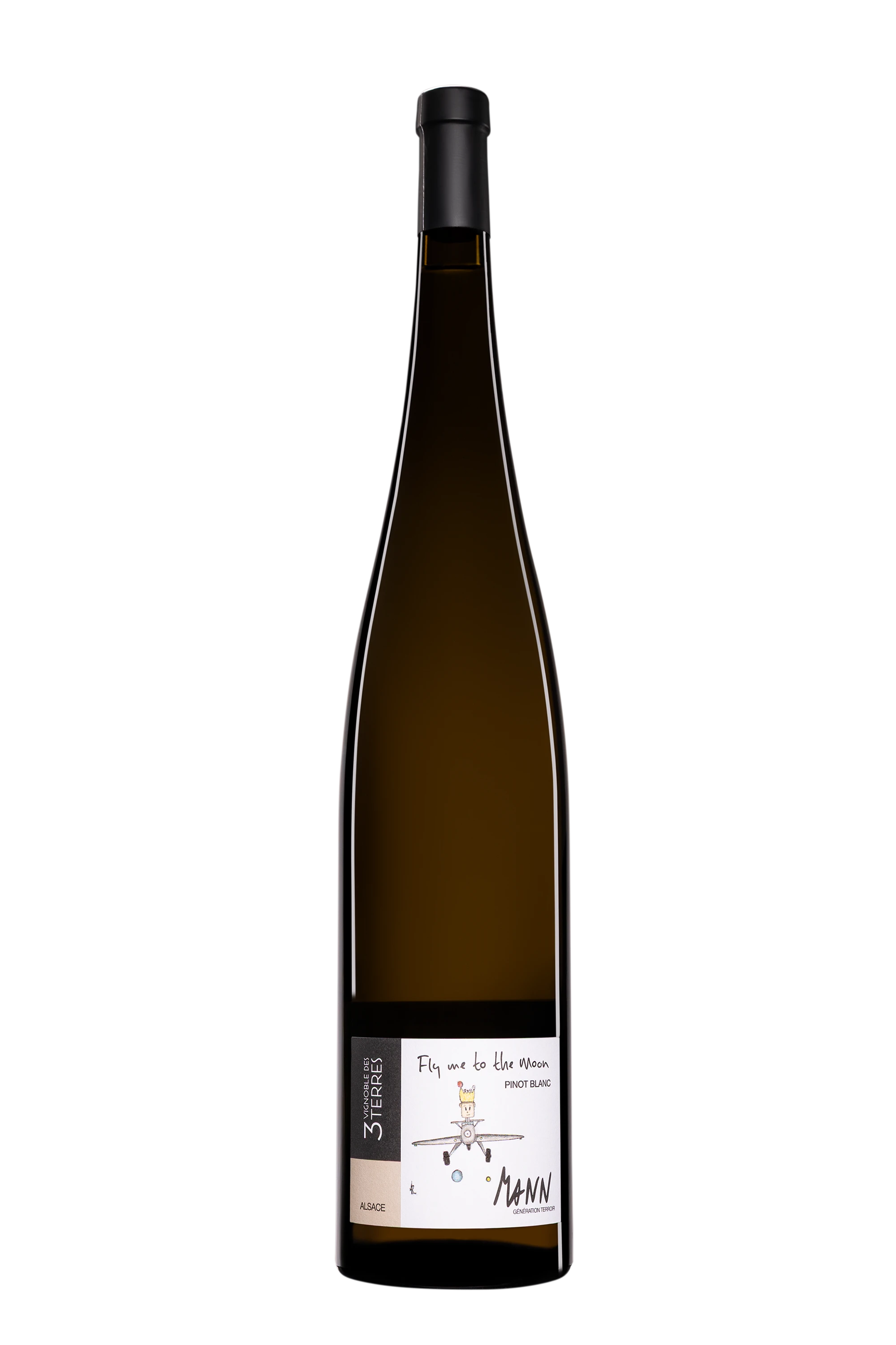 Domaine des 3 Terres - Alsace "Pinot Blanc - Fly me to the Moon" Blanc 2022, 150cl