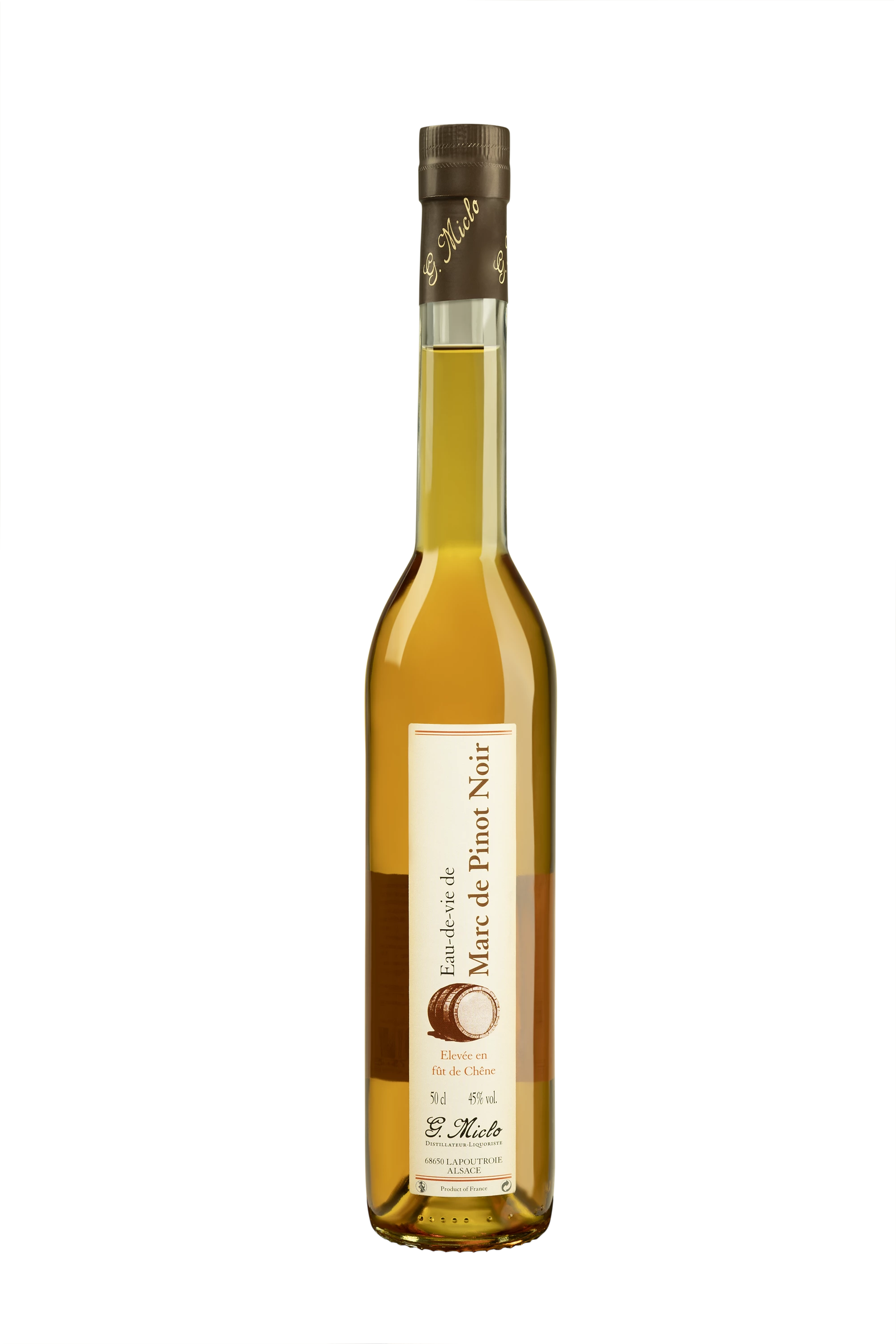 Distillerie Gilbert Miclo - Marc d'Alsace "Pinot Noir - Fût de Chêne" 45° Giftbox, 50cl