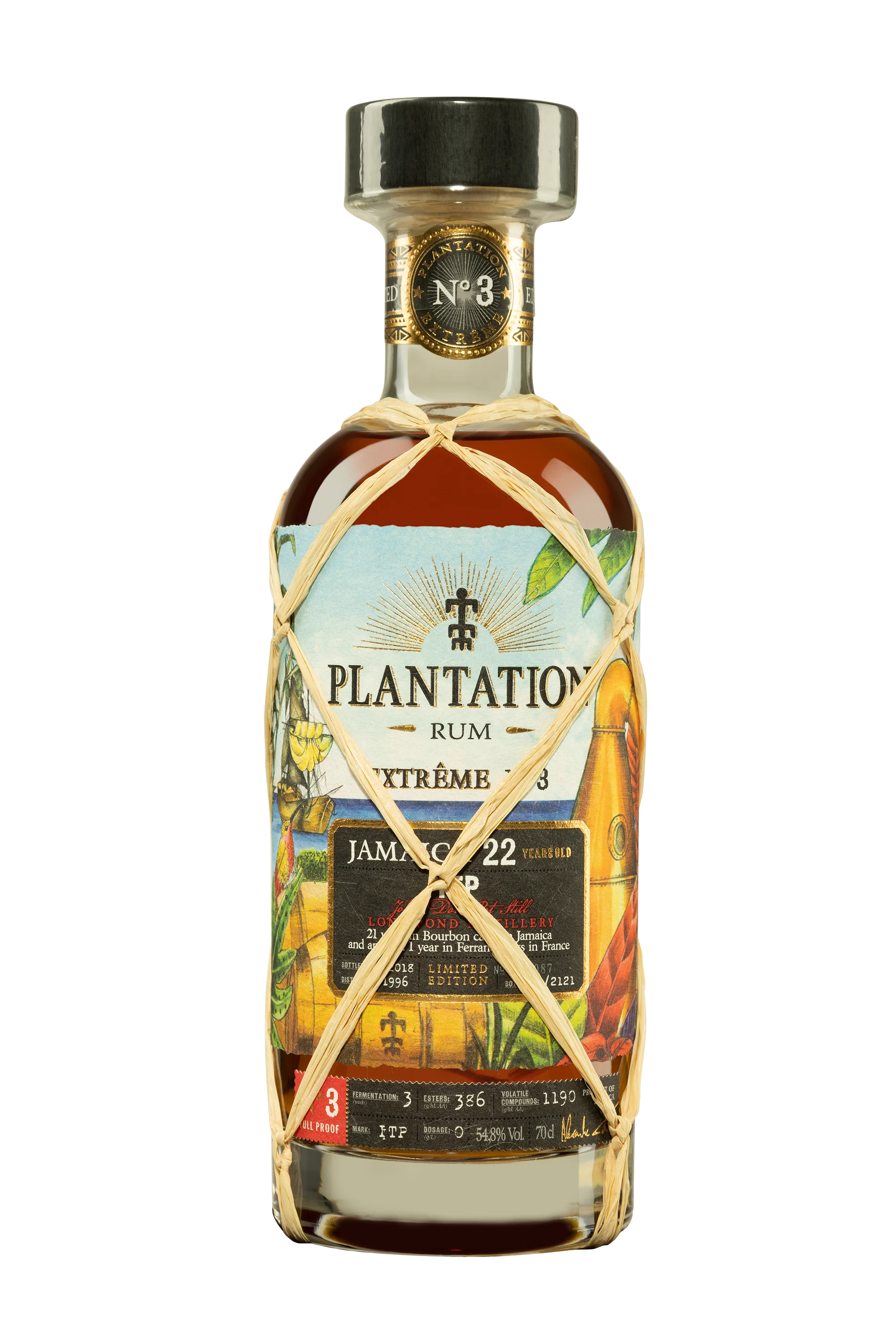 Plantation - Molasses Jamaican Rhum "22 Ans Long Pond - Extreme N°3 : Jamaica ITP" Brun 1996 54.8° Giftbox, 70cl