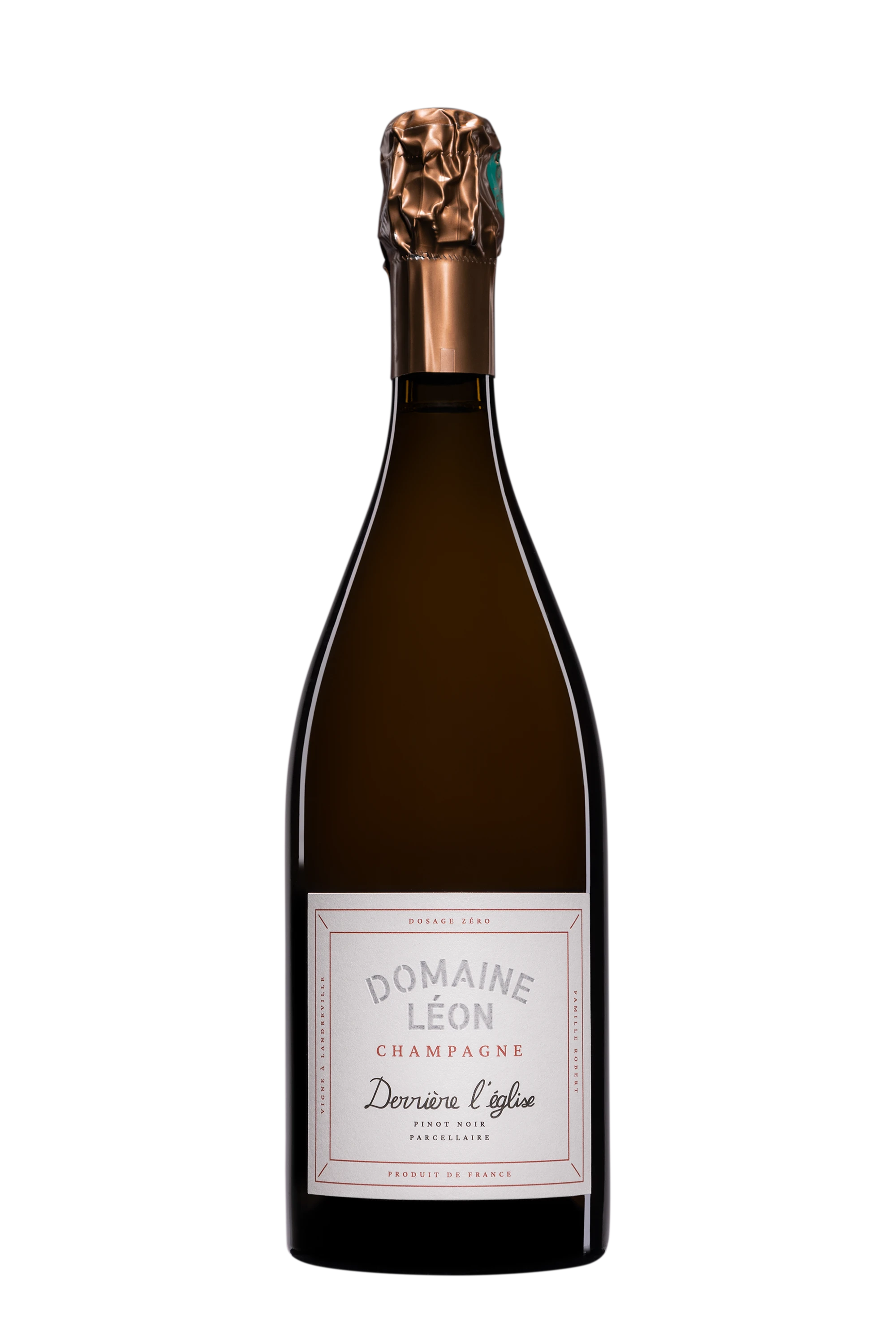 Domaine Léon - Champagne Brut Nature Blanc de Noirs "Derrière l'Eglise" Blanc Vendange 2021 Dégorgement 12.2023 12°, 75cl