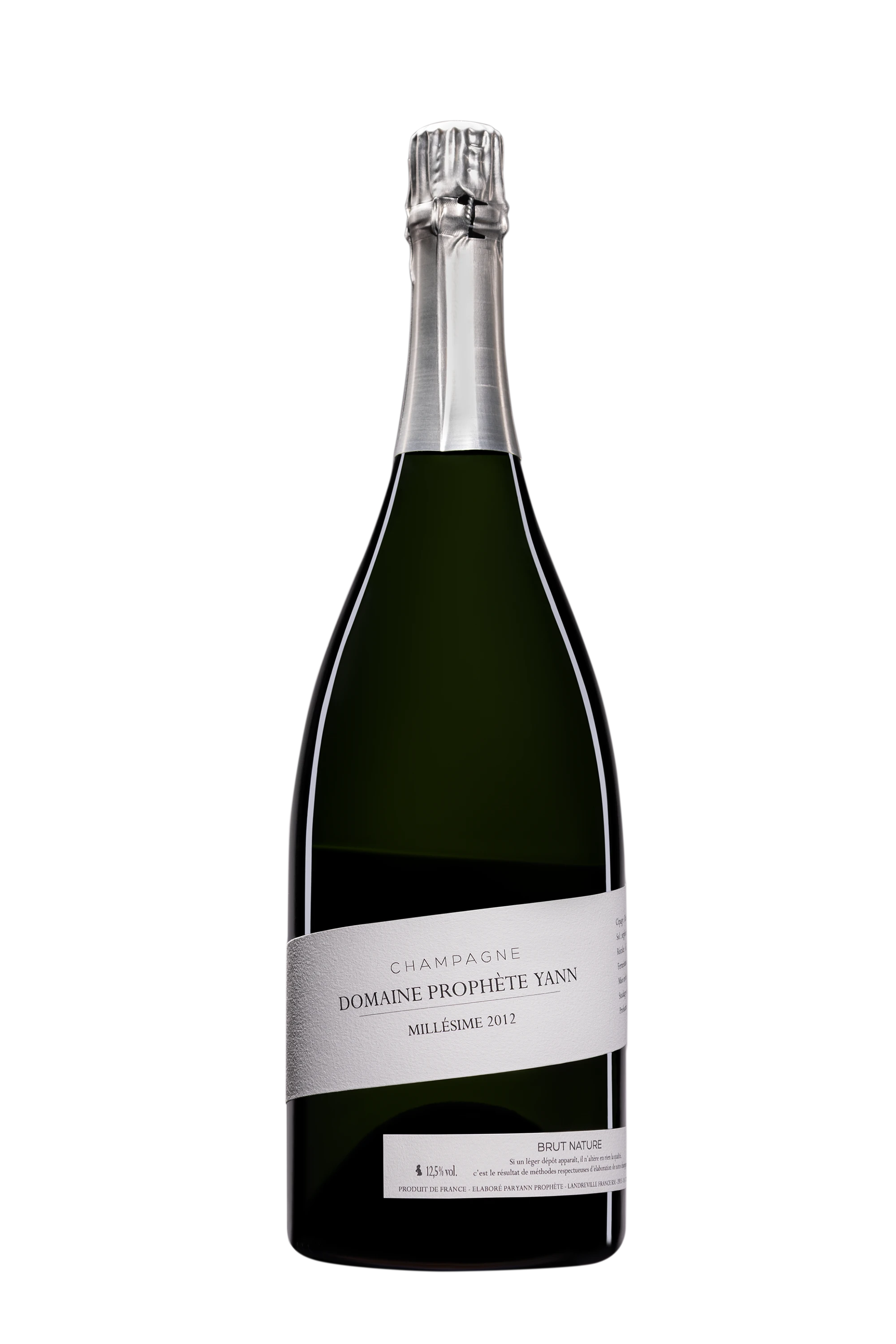 Domaine Yann Prophète - Champagne Brut Nature Blanc de Blancs Millésimé Blanc 2012 12.5°, 150cl