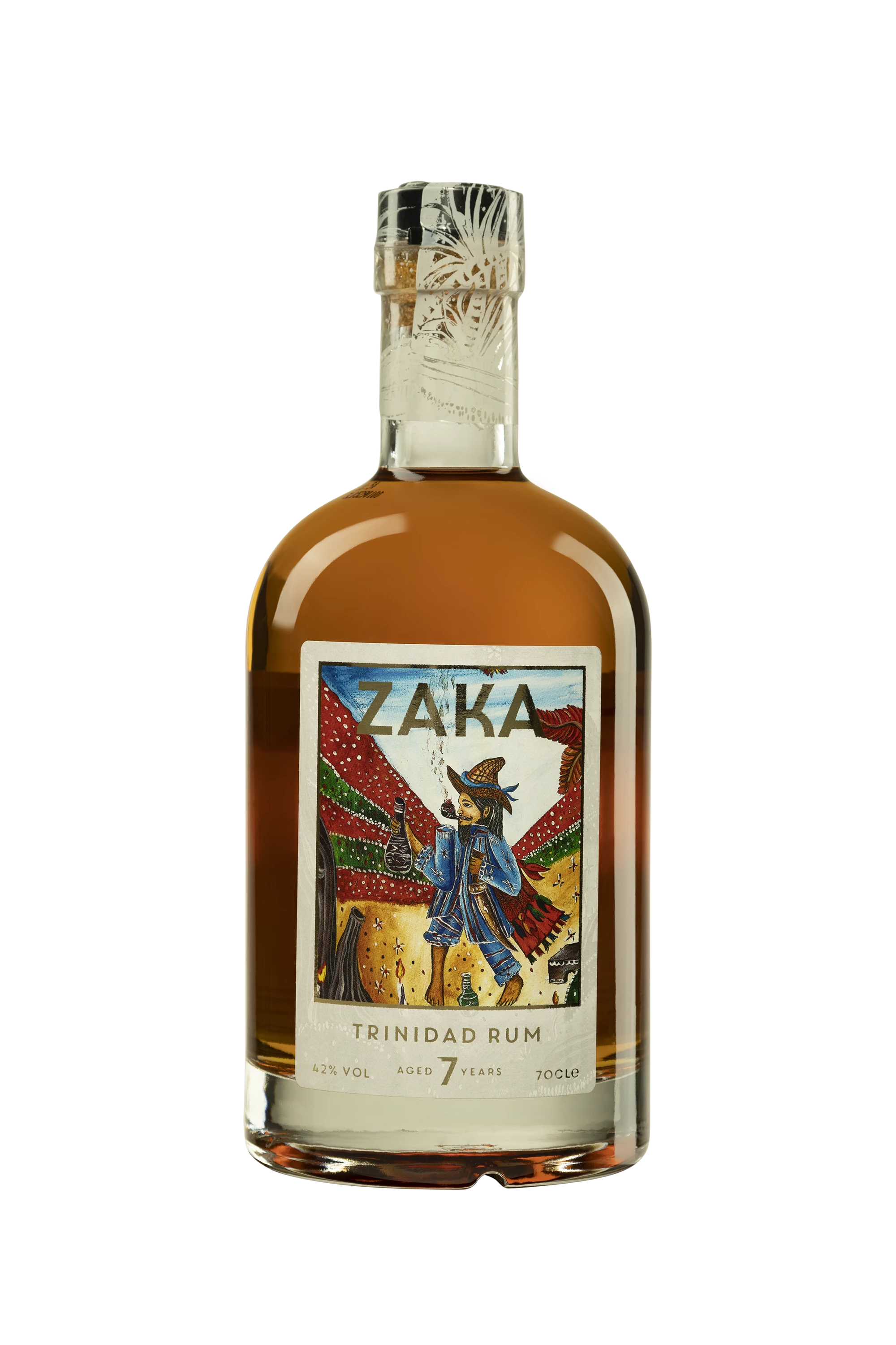 Zaka - Molasses Trinidadian Rhum "Trinidad" Brun 42° Giftbox, 70cl