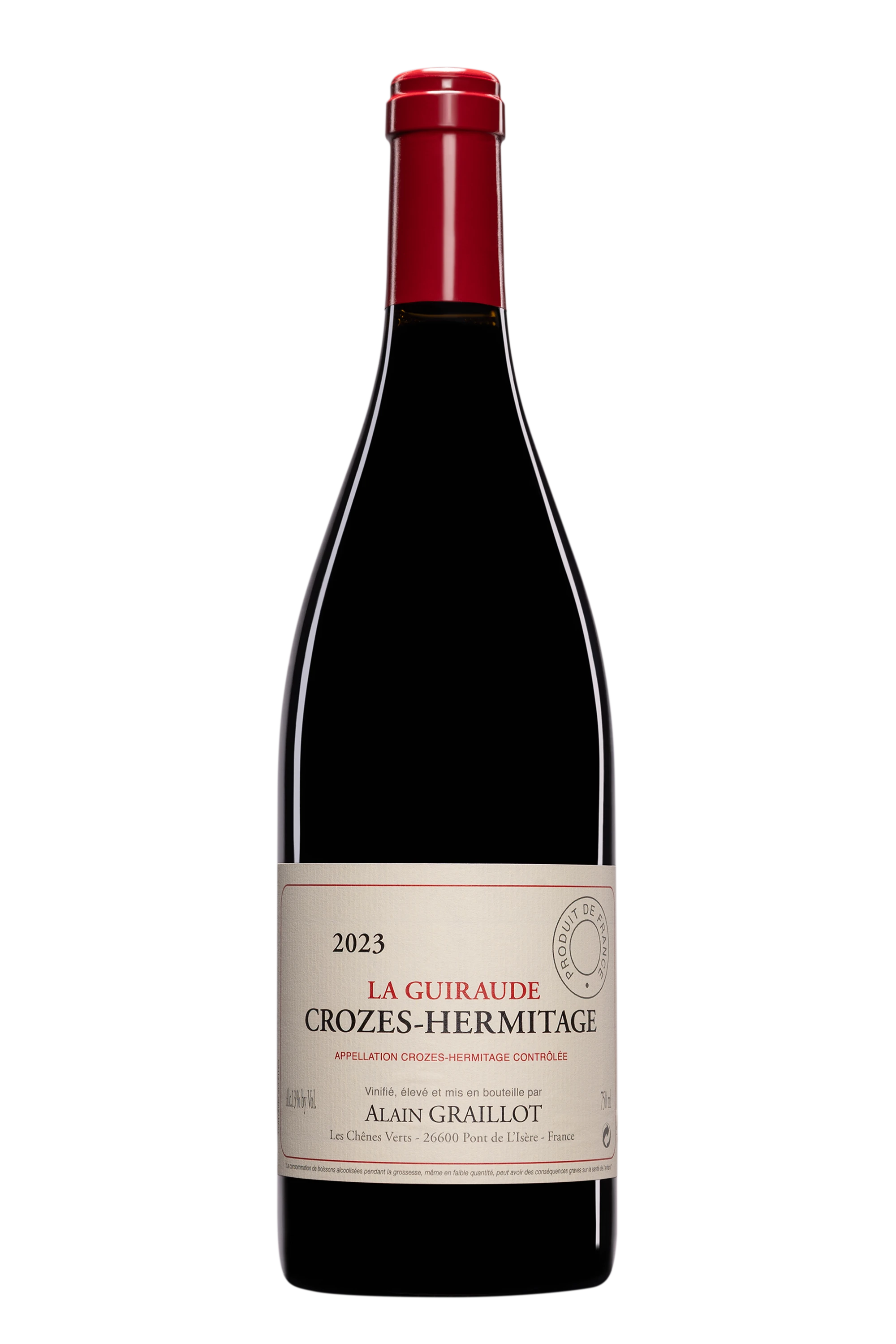 Domaine Alain Graillot - Crozes-Hermitage "La Guiraude" Rouge 2023 13°, 75cl
