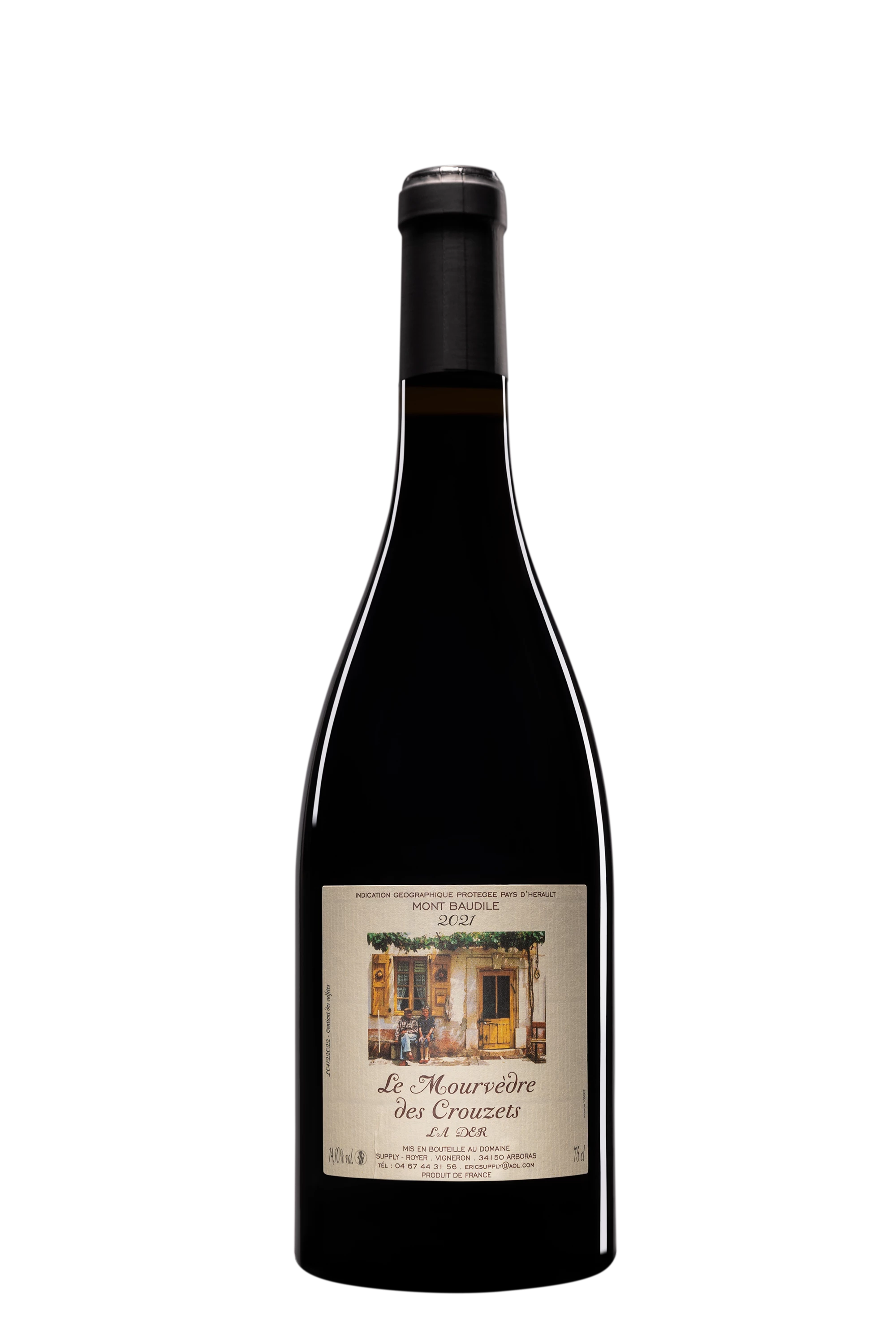 Domaine Supply-Royer - Pays d'Hérault Mont Baudile "Mourvèdre des Crouzets" Rouge 2021, 75cl