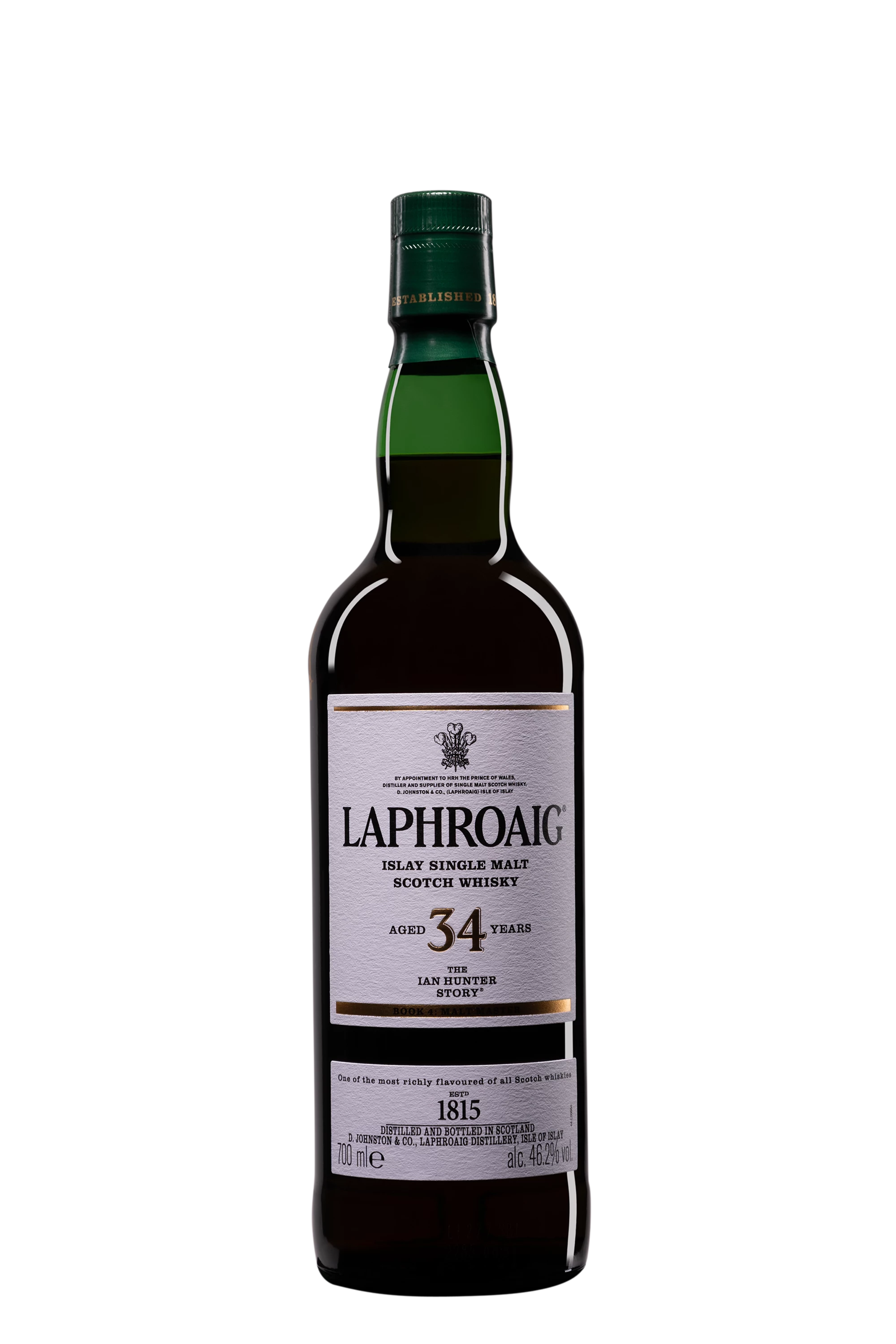 Laphroaig - Single Malt Scotch Whisky "34 Ans - The Ian Hunter Story Book 4 : Malt Master" 46.2° Giftbox, 70cl