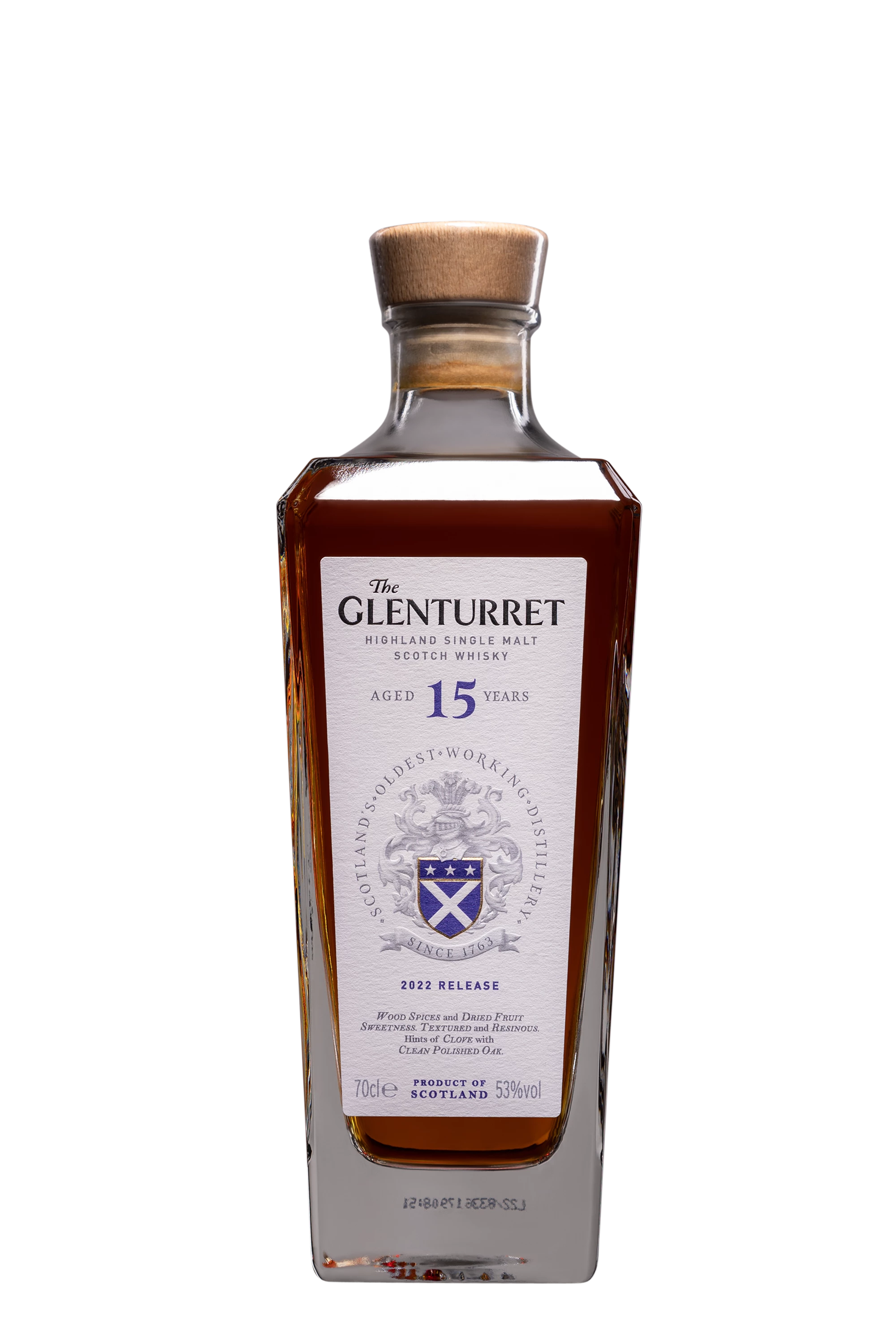 The Glenturret - Single Malt Scotch Whisky "15 Ans - Release 2022" 53° Giftbox, 70cl