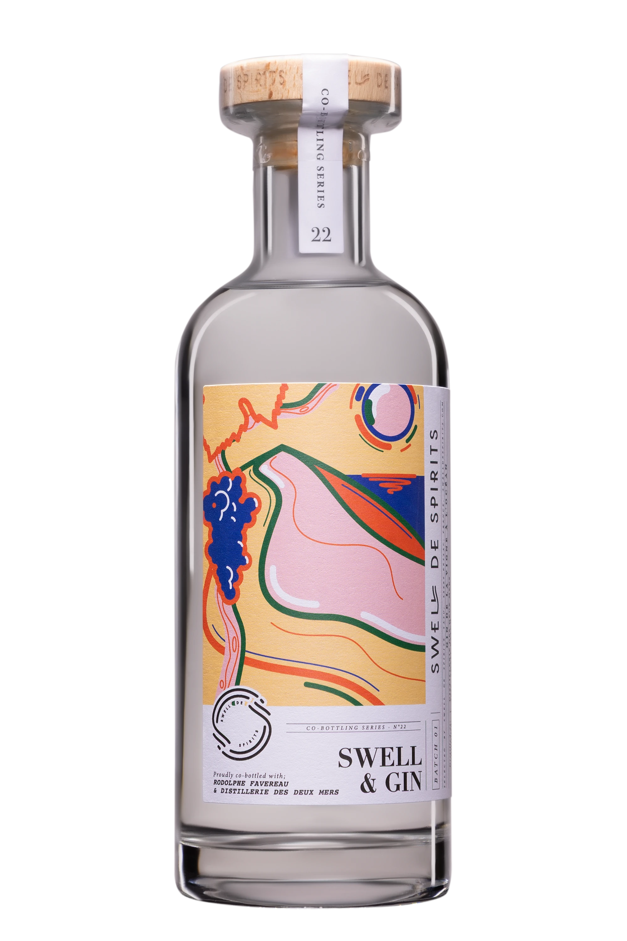 Swell de Spirits - Gin "Swell & Gin - Batch 1" Blanc 44°, 50cl