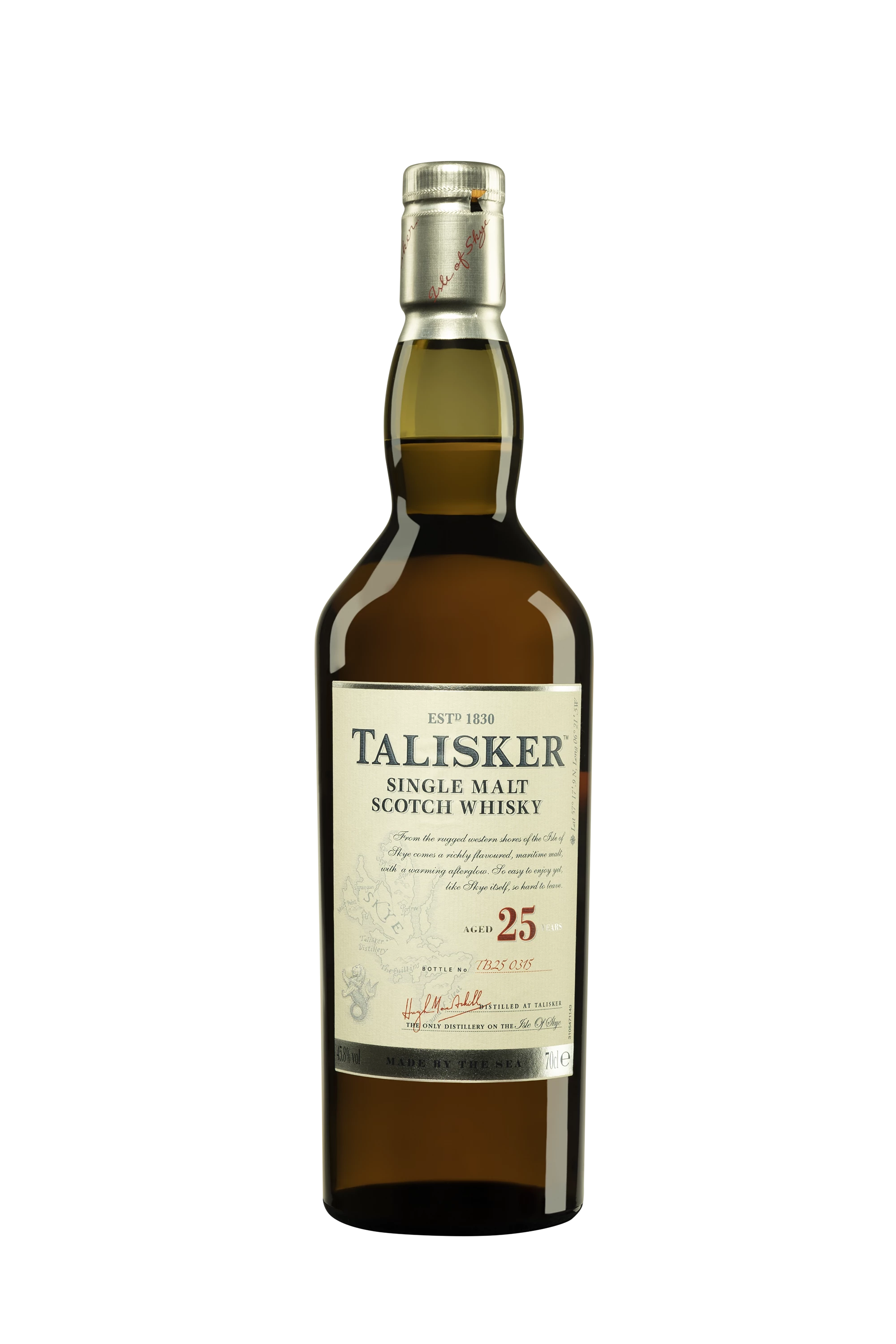 Talisker - Single Malt Scotch Whisky "25 Ans" 45.8° Giftbox, 70cl