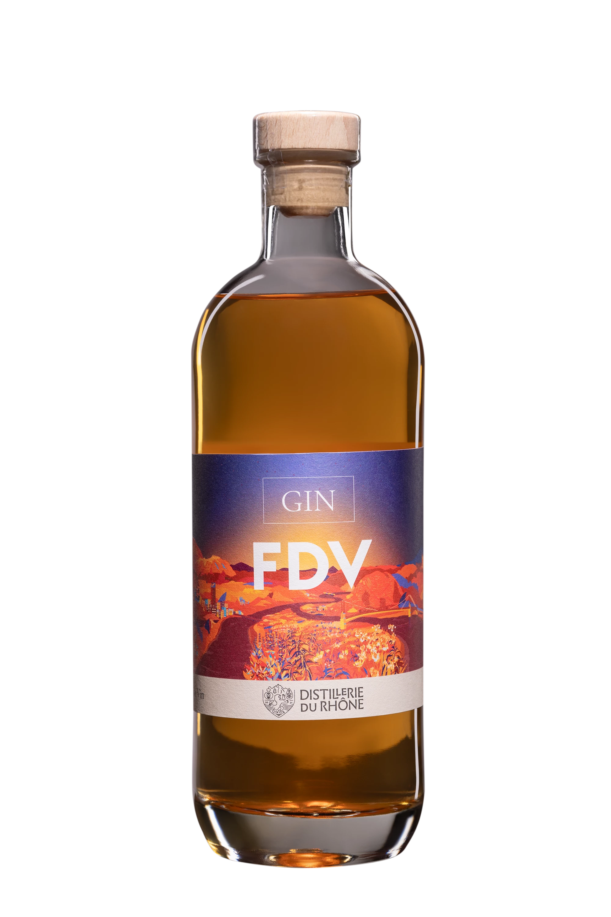 Distillerie du Rhône - Gin "FDV" Brun 44.8°, 70cl
