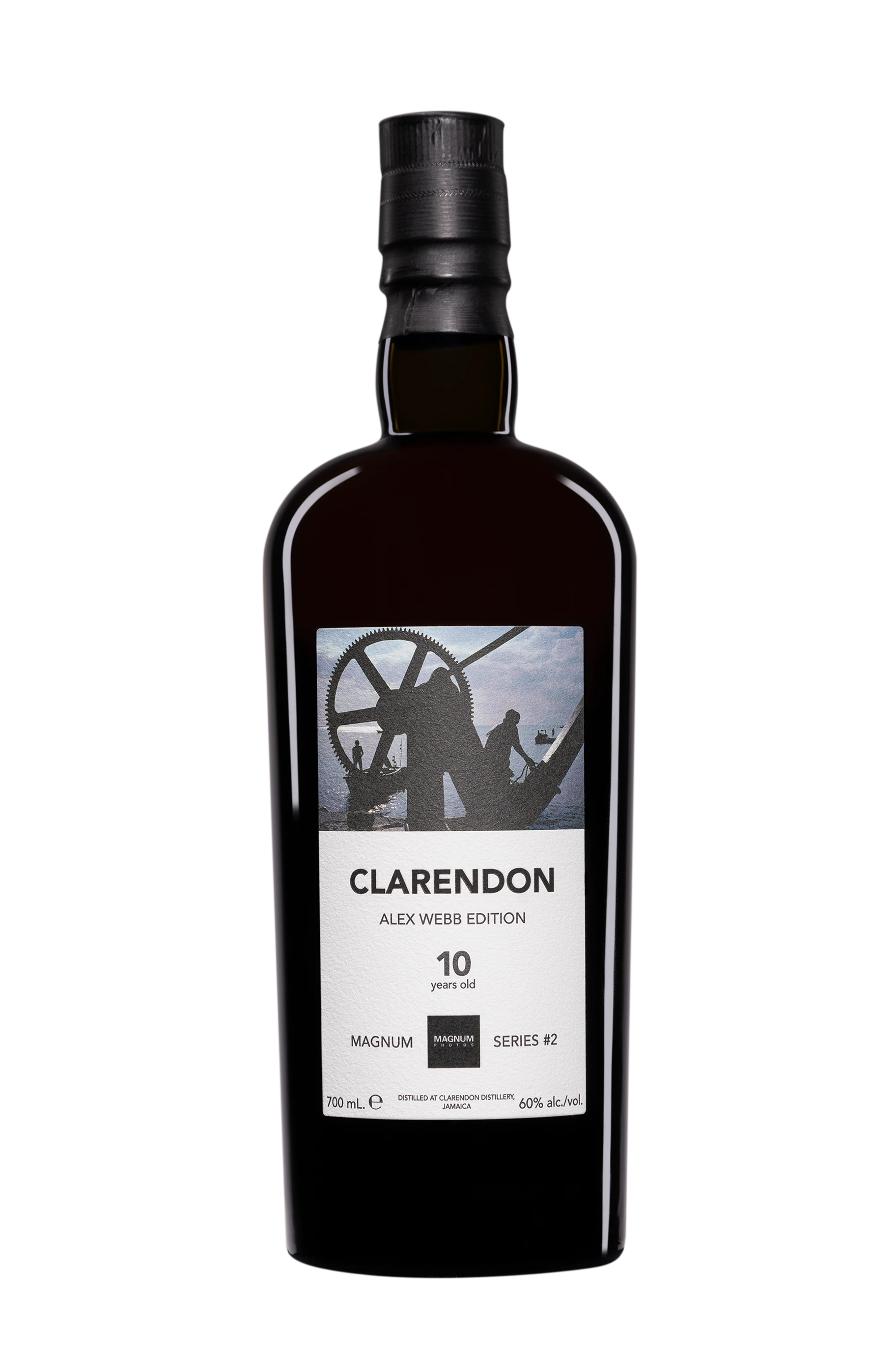 Vélier - Molasses Jamaican Rhum "10 Ans Clarendon MBS - Alex Webb - Magnum Photos Series #2" Brun 2014 60° Giftbox, 70cl